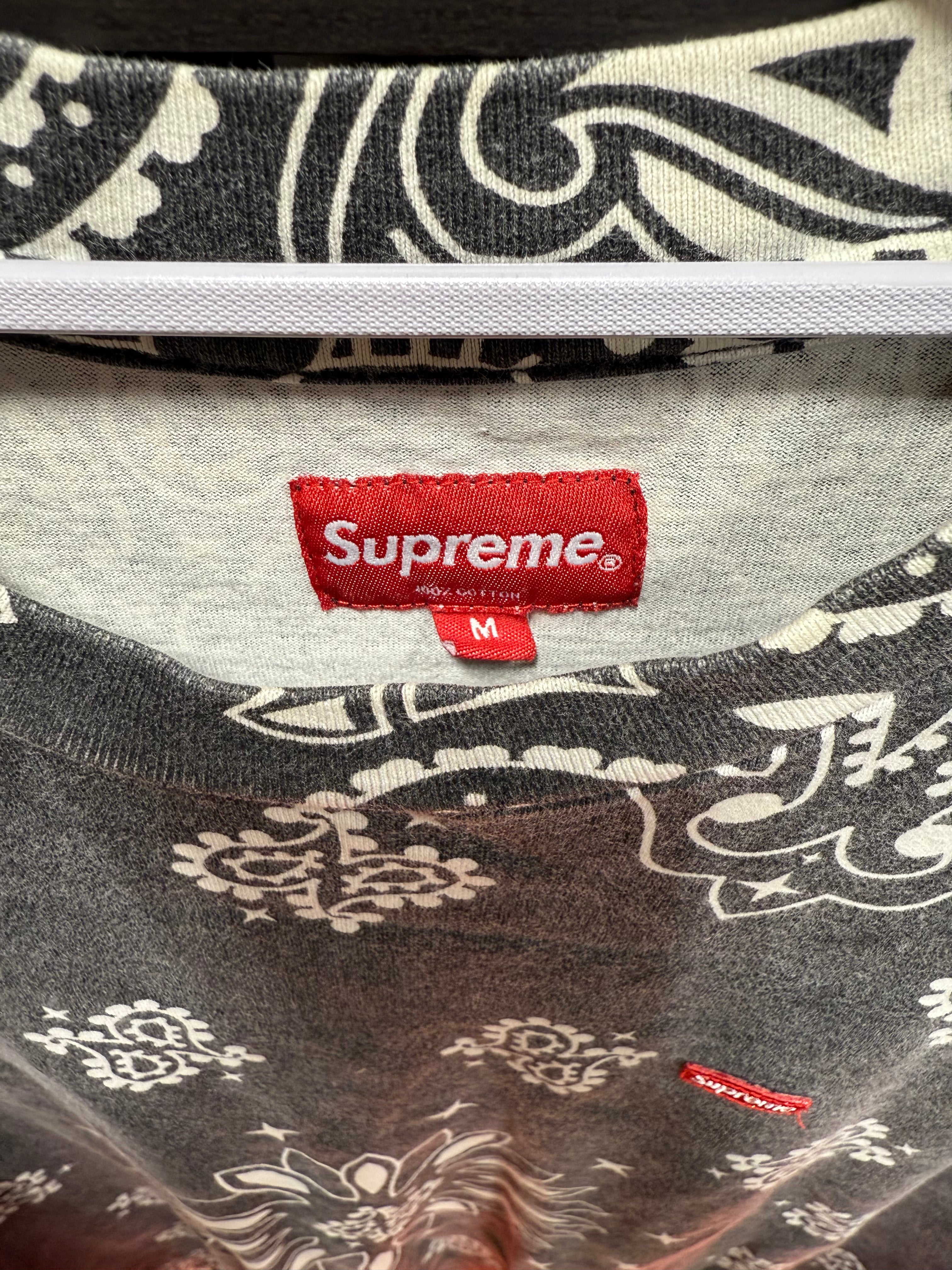 Supreme Small Box Logo T-Shirt Paisley Sz M