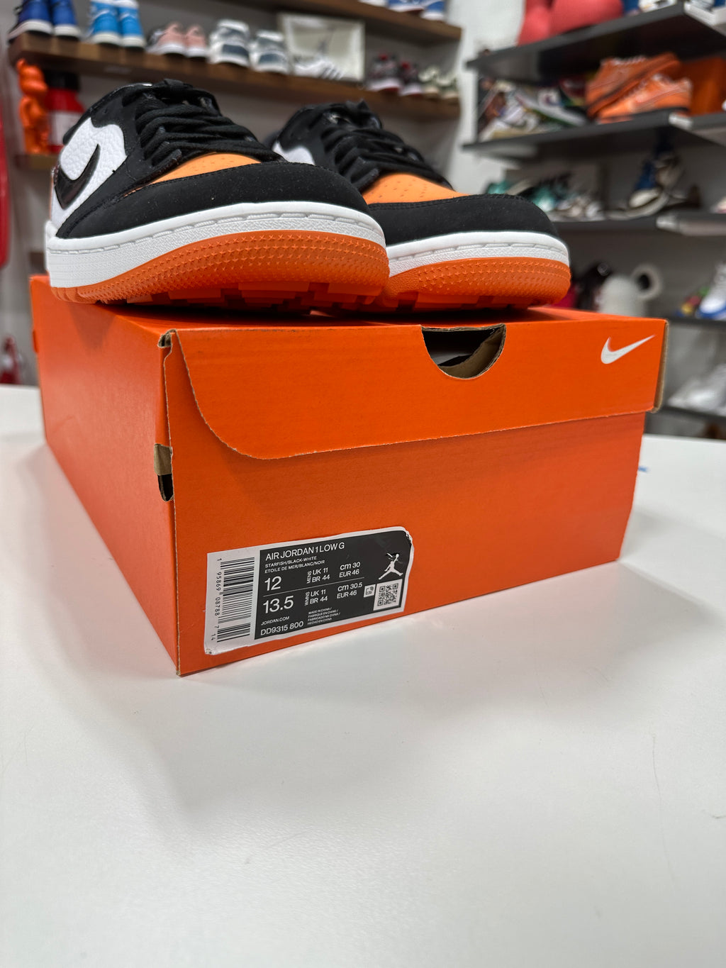 Jordan 1 Retro Low Golf Shattered Backboard Sz 12