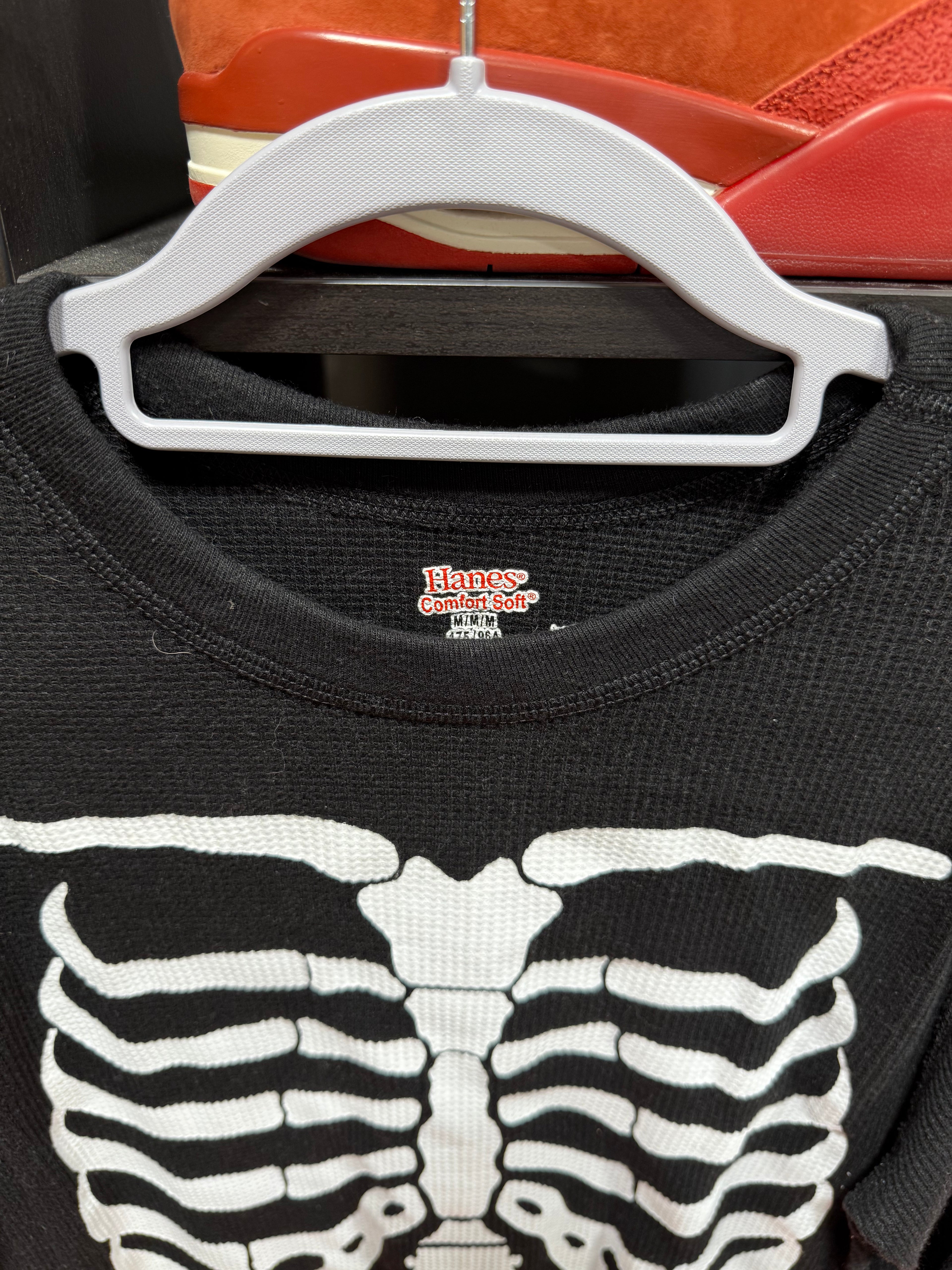 Supreme Hanes Bones Thermal Black Sz M