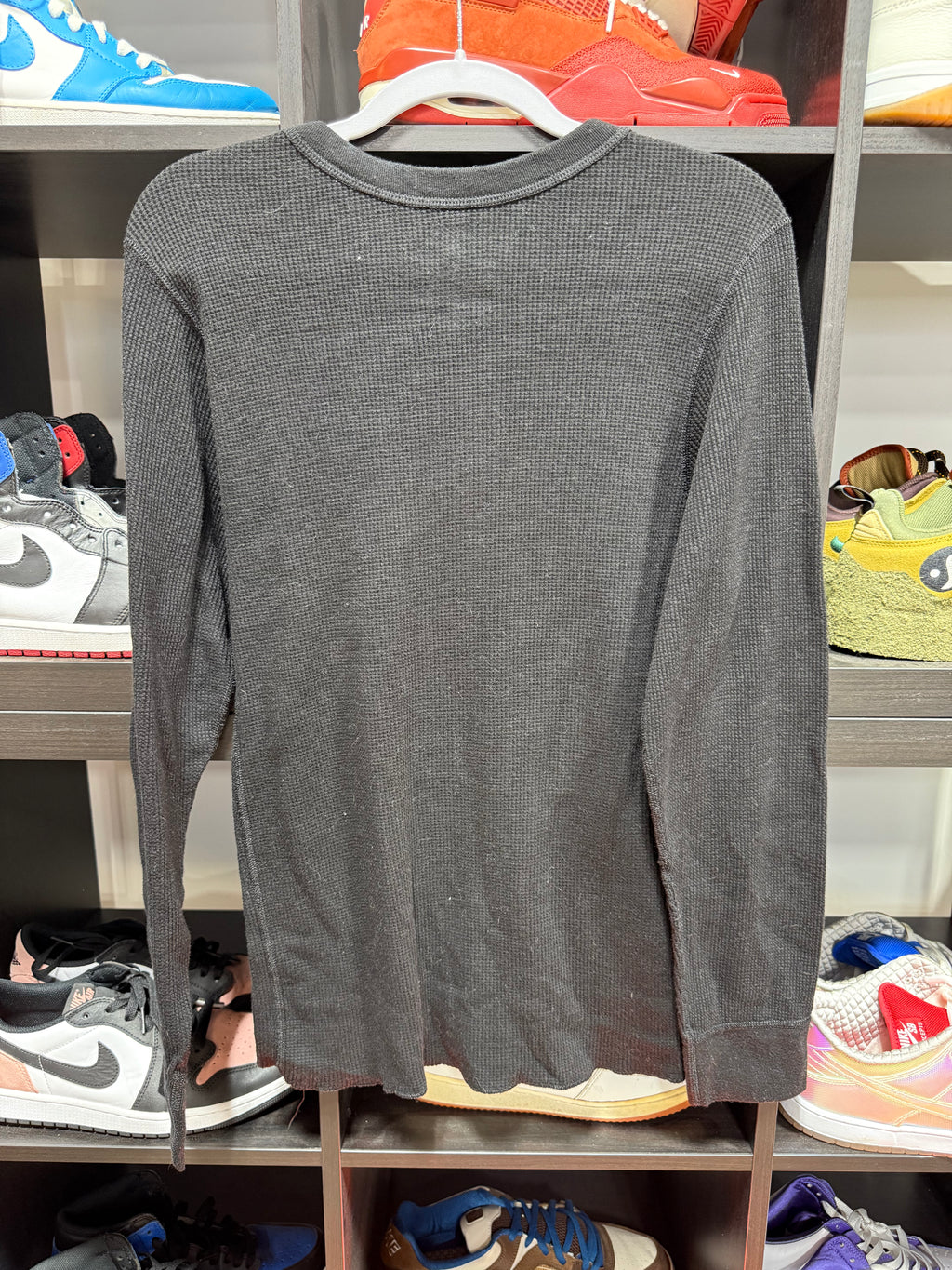 Supreme Hanes Bones Thermal Black Sz M