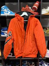 Load image into Gallery viewer, Supreme Sleeve Script Sideline Jacket Orange Sz M
