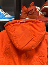 Load image into Gallery viewer, Supreme Sleeve Script Sideline Jacket Orange Sz M

