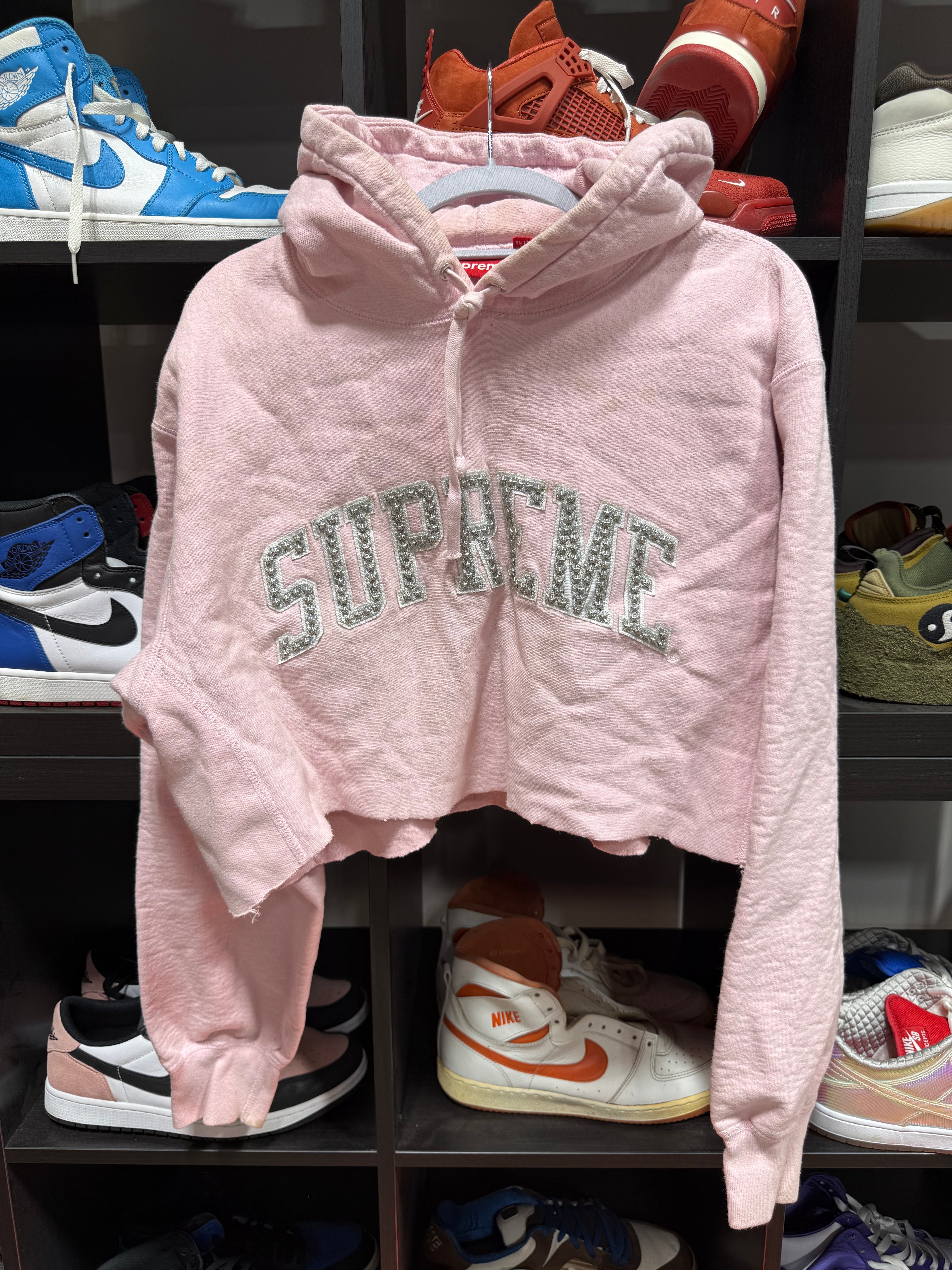 Supreme Stars Arc Hoodie Pink Sz M Read Description