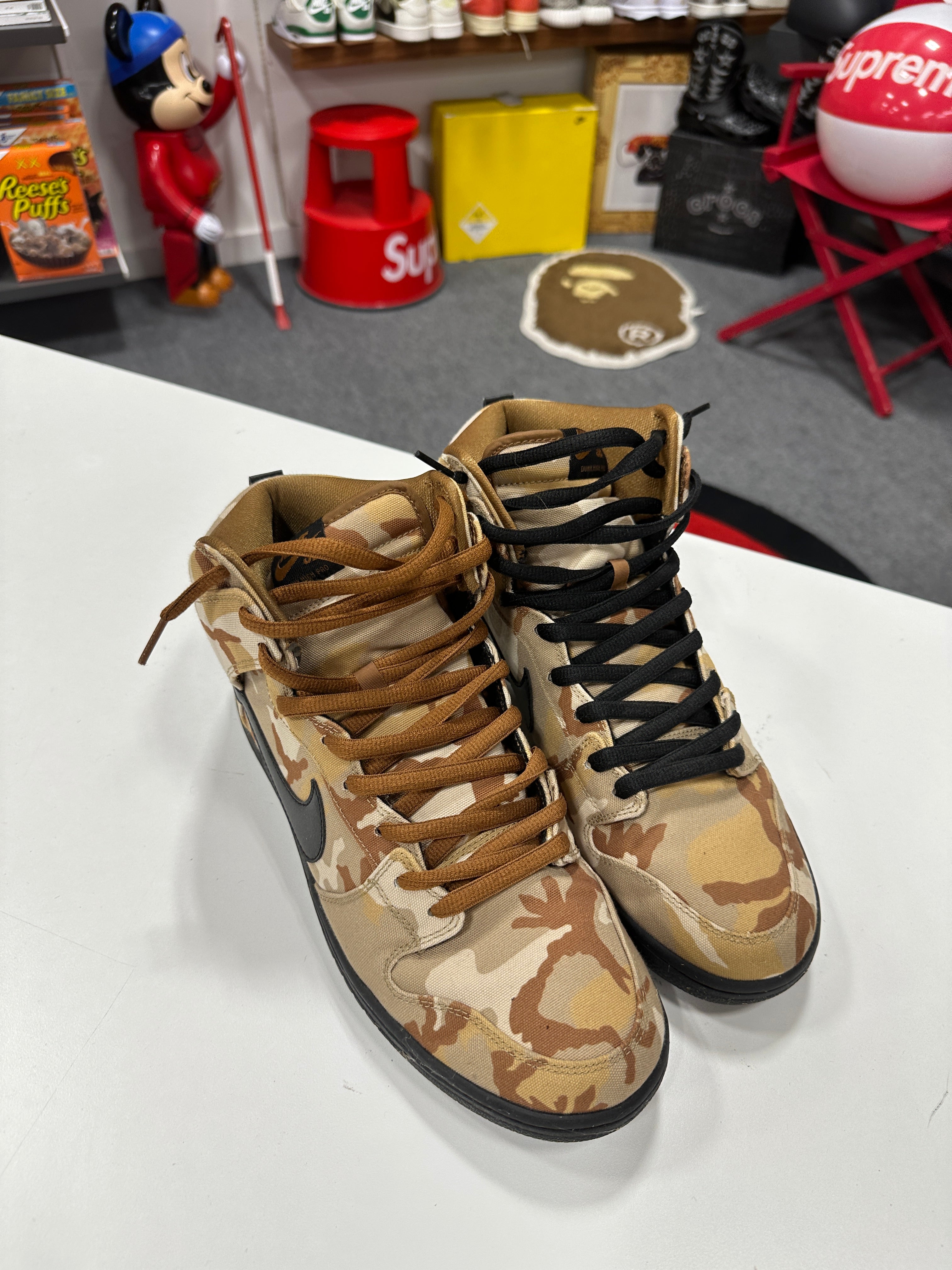 Nike SB Dunk High Pro Desert Camo Sz 12 NO BOX