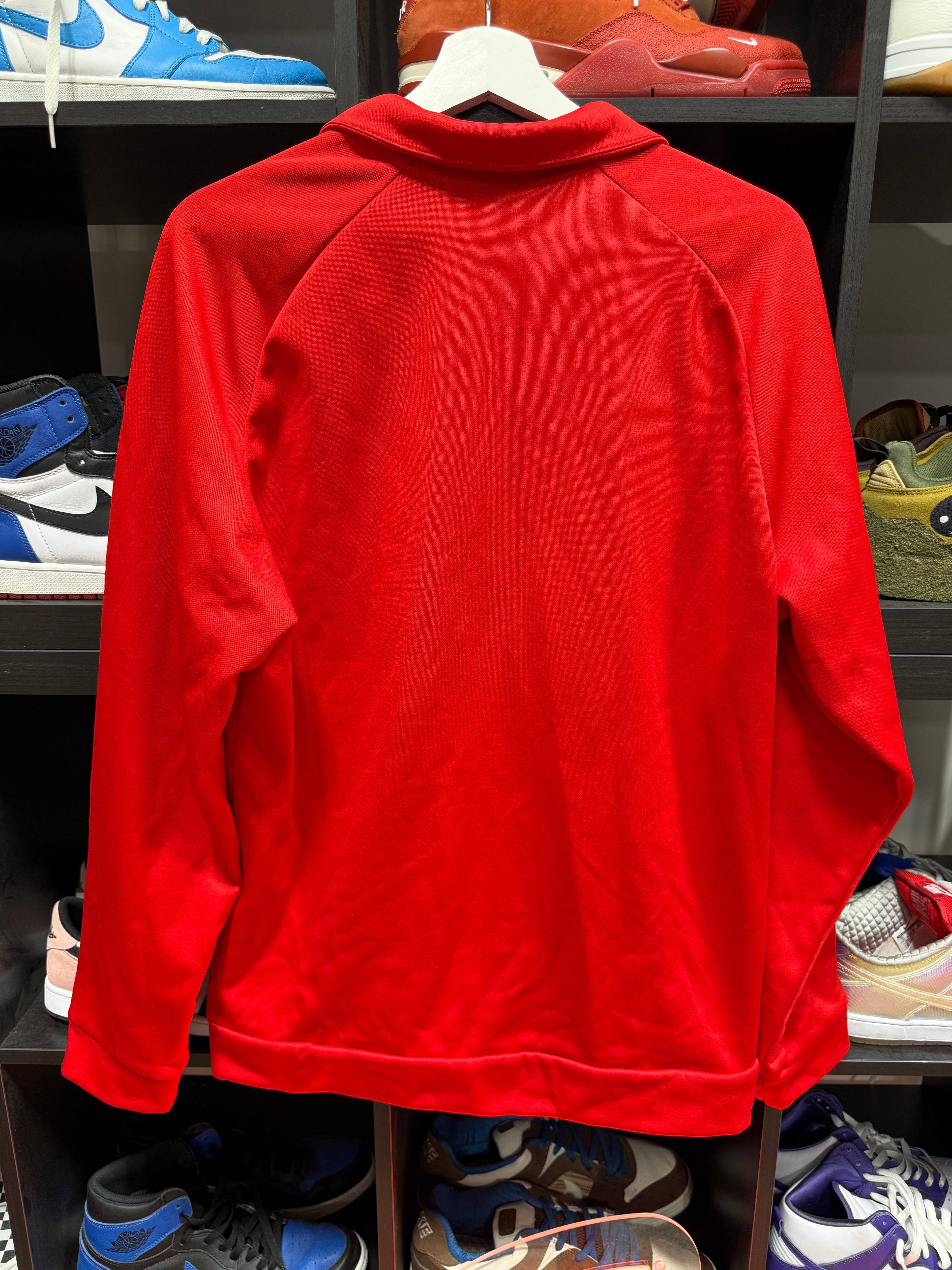 Nike Dri Fit Collard Half Zip Red Sz L