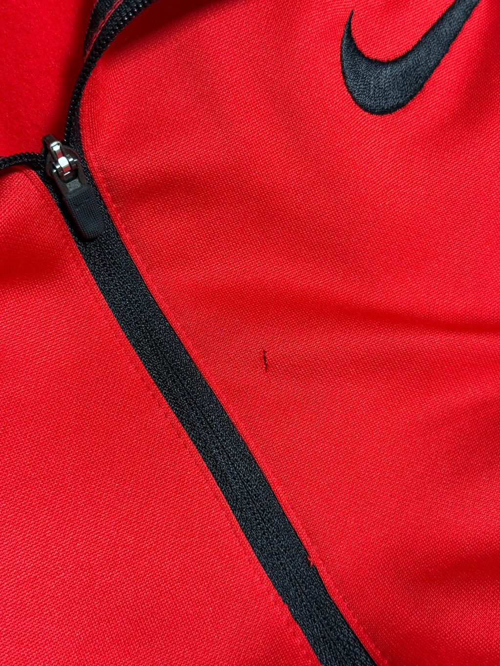 Nike Dri Fit Collard Half Zip Red Sz L