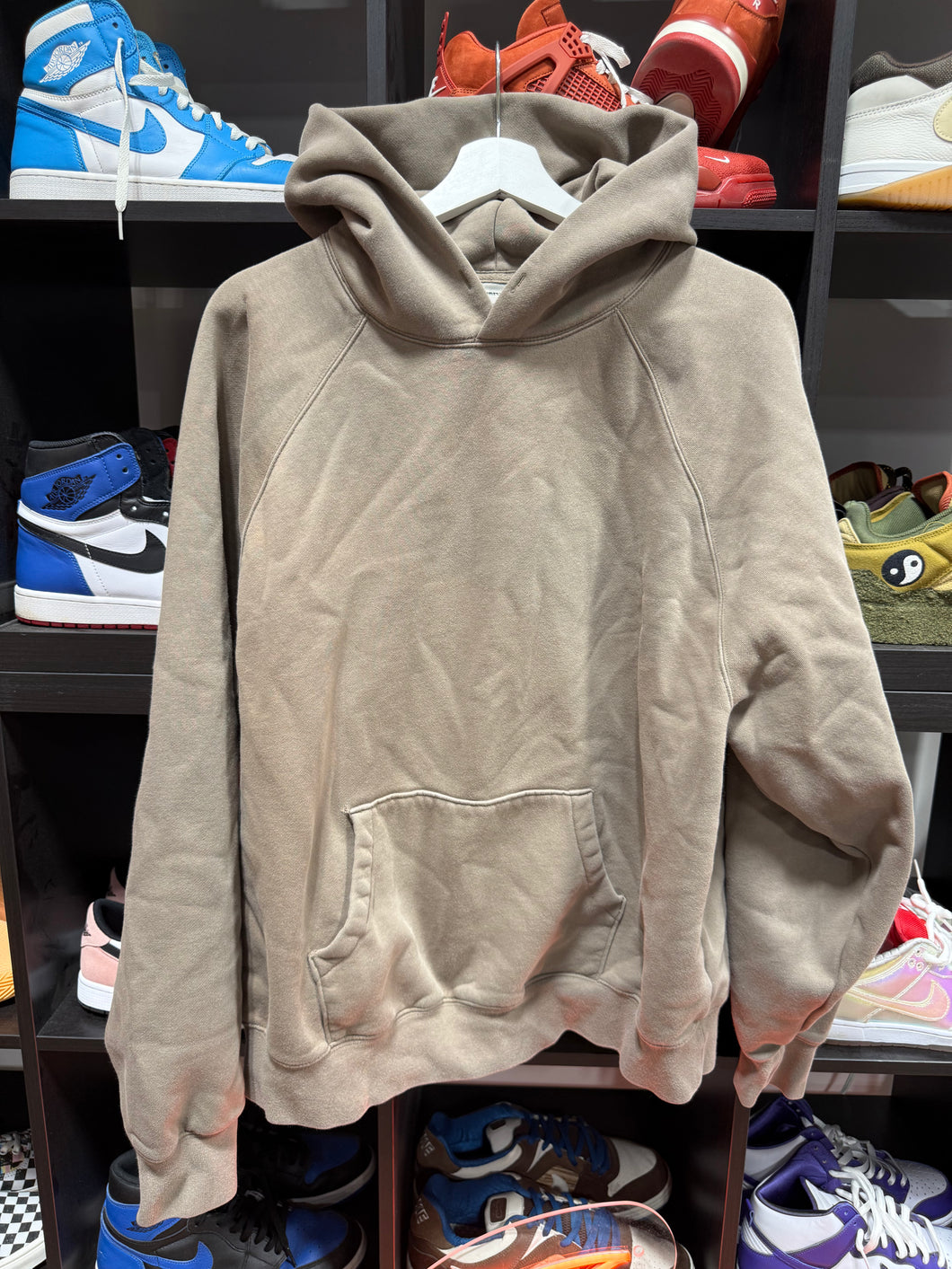 Essentials Hoodie Tan Sz M
