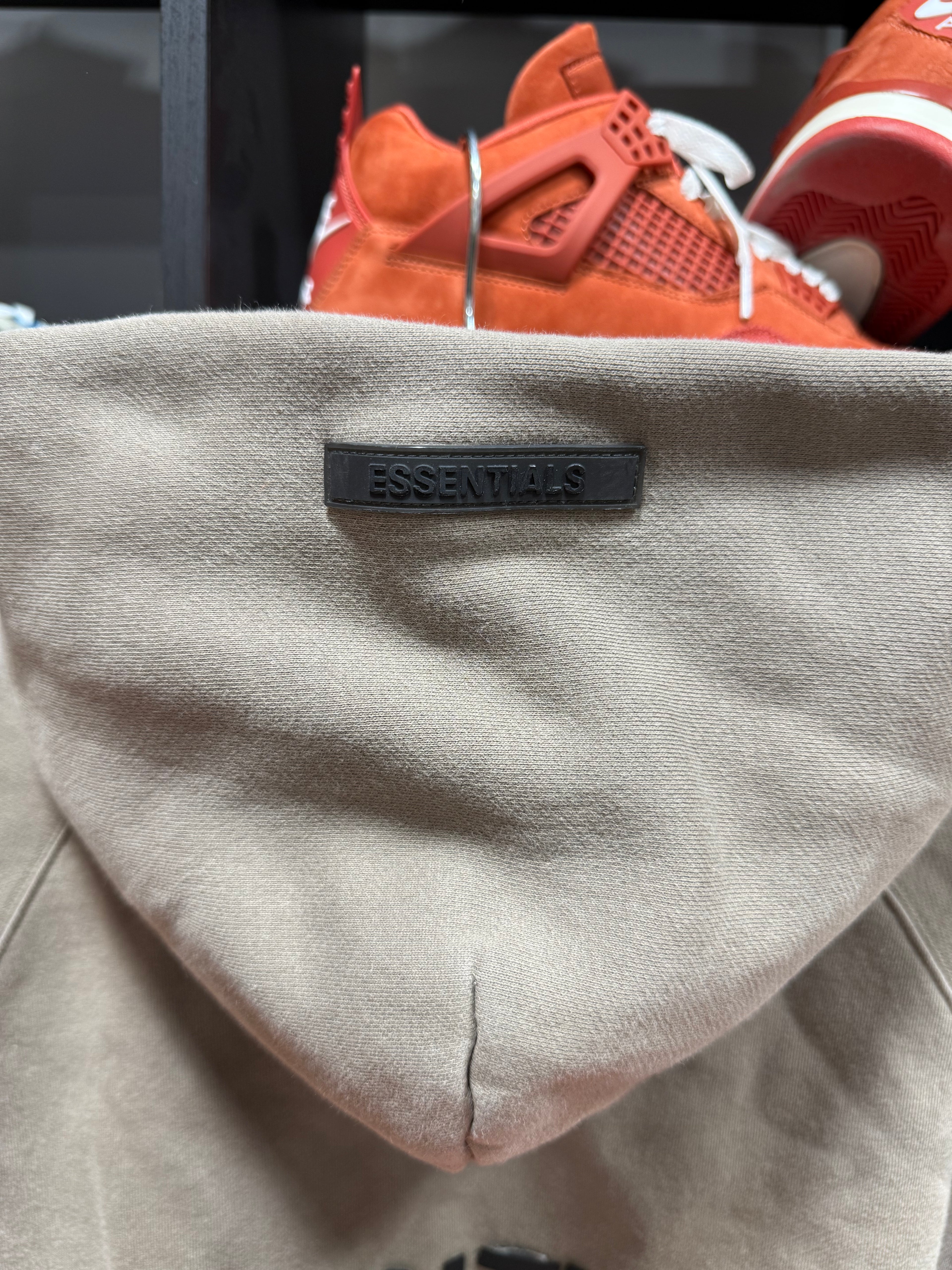 Essentials Hoodie Tan Sz M