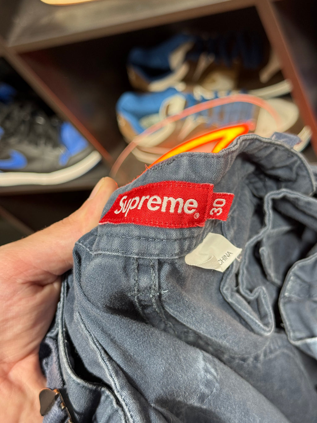 Supreme Cargo Pants Navy SS22 Sz 30