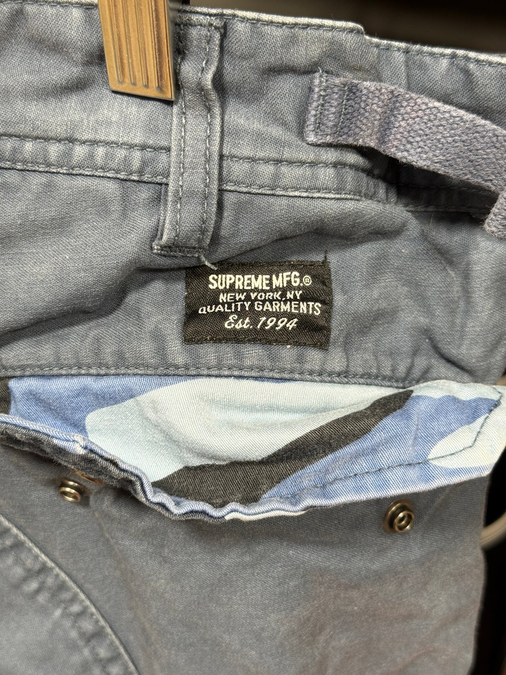 Supreme Cargo Pants Navy SS22 Sz 30