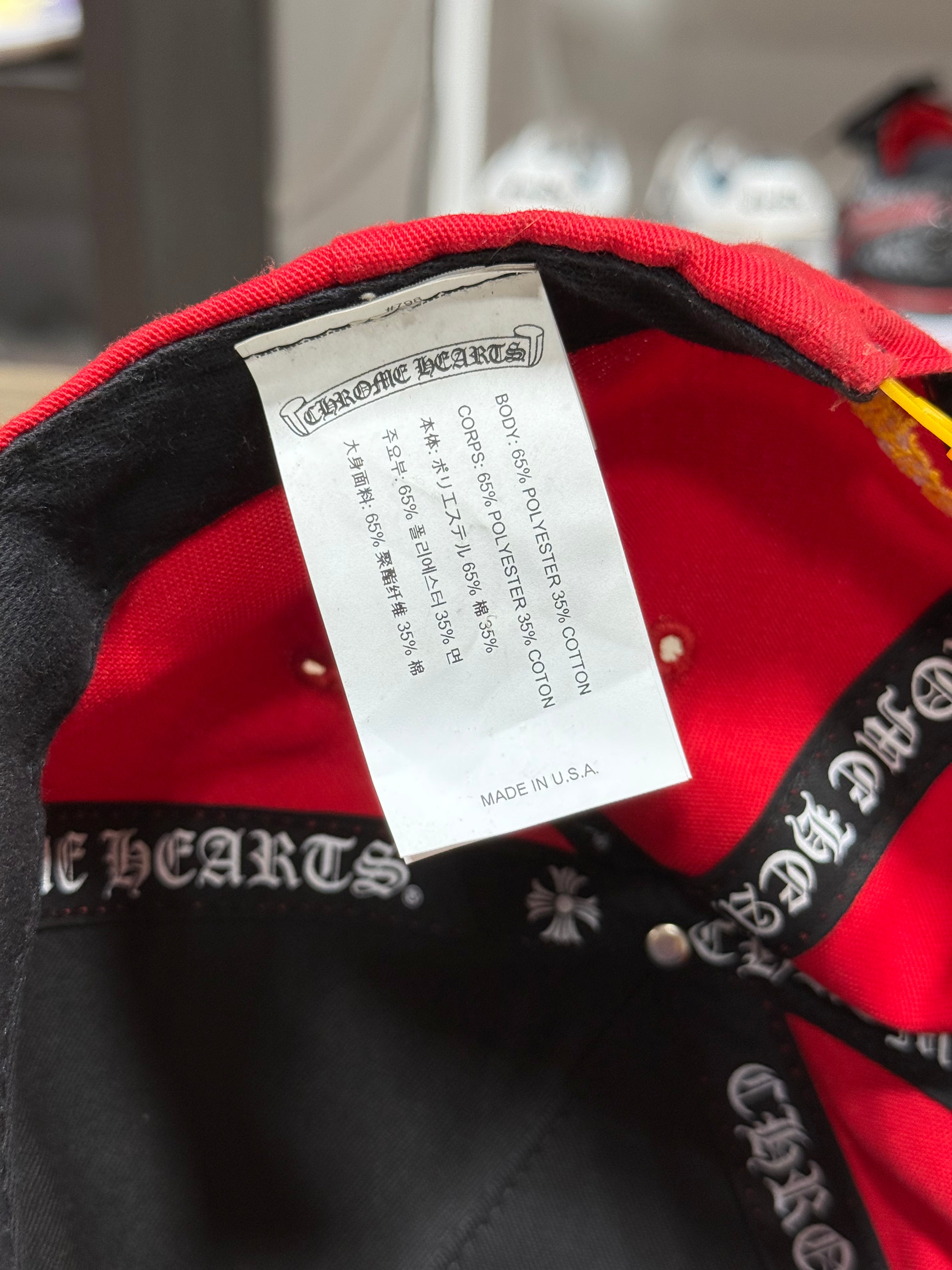 Chrome Hearts Trucker Hat Red