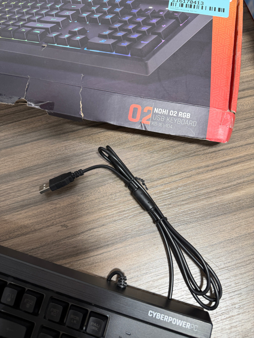 CyberPowerPC NOHI 02 RGB USB Gaming Keyboard