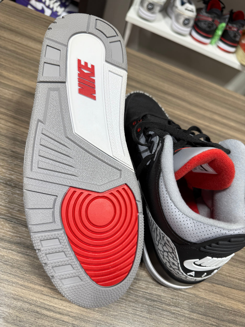 Jordan 3 Black Cement Sz 10.5 No Box