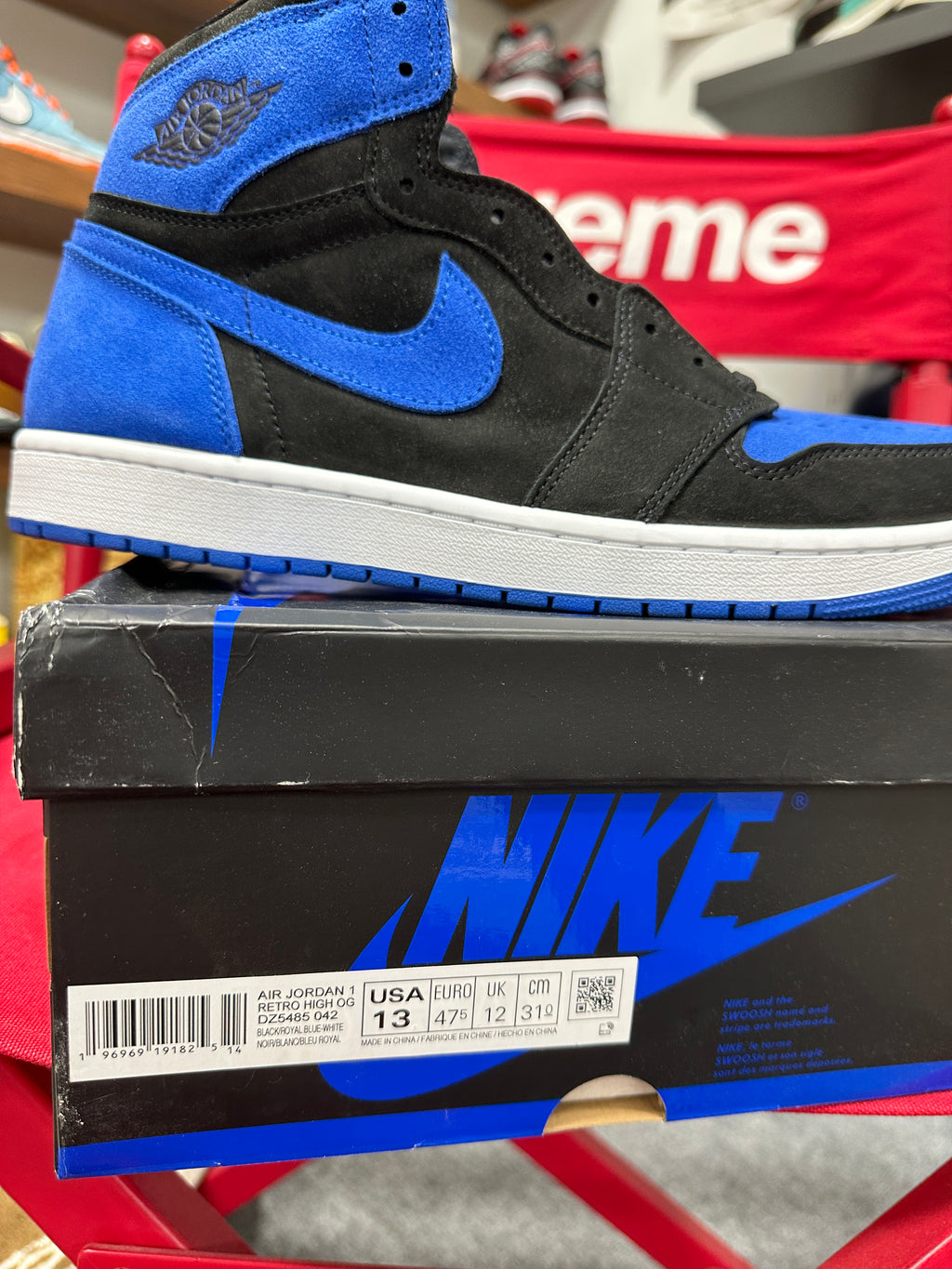 Jordan 1 High OG Royal Reimagined Sz 13