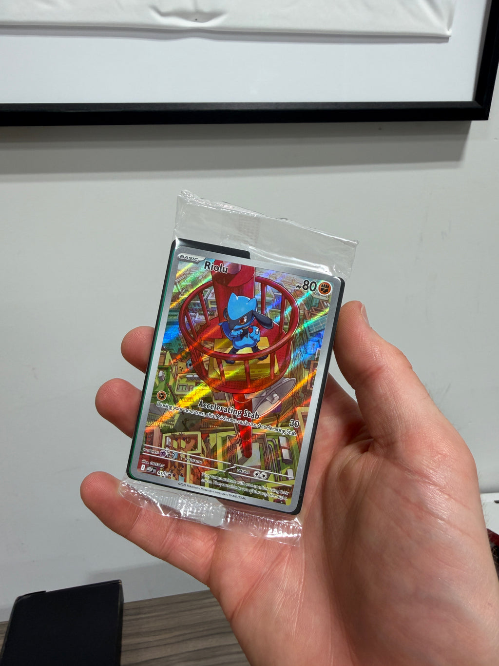 SEALED Riolu 010 Mega Evolution ETB Promo - Pokemon TCG