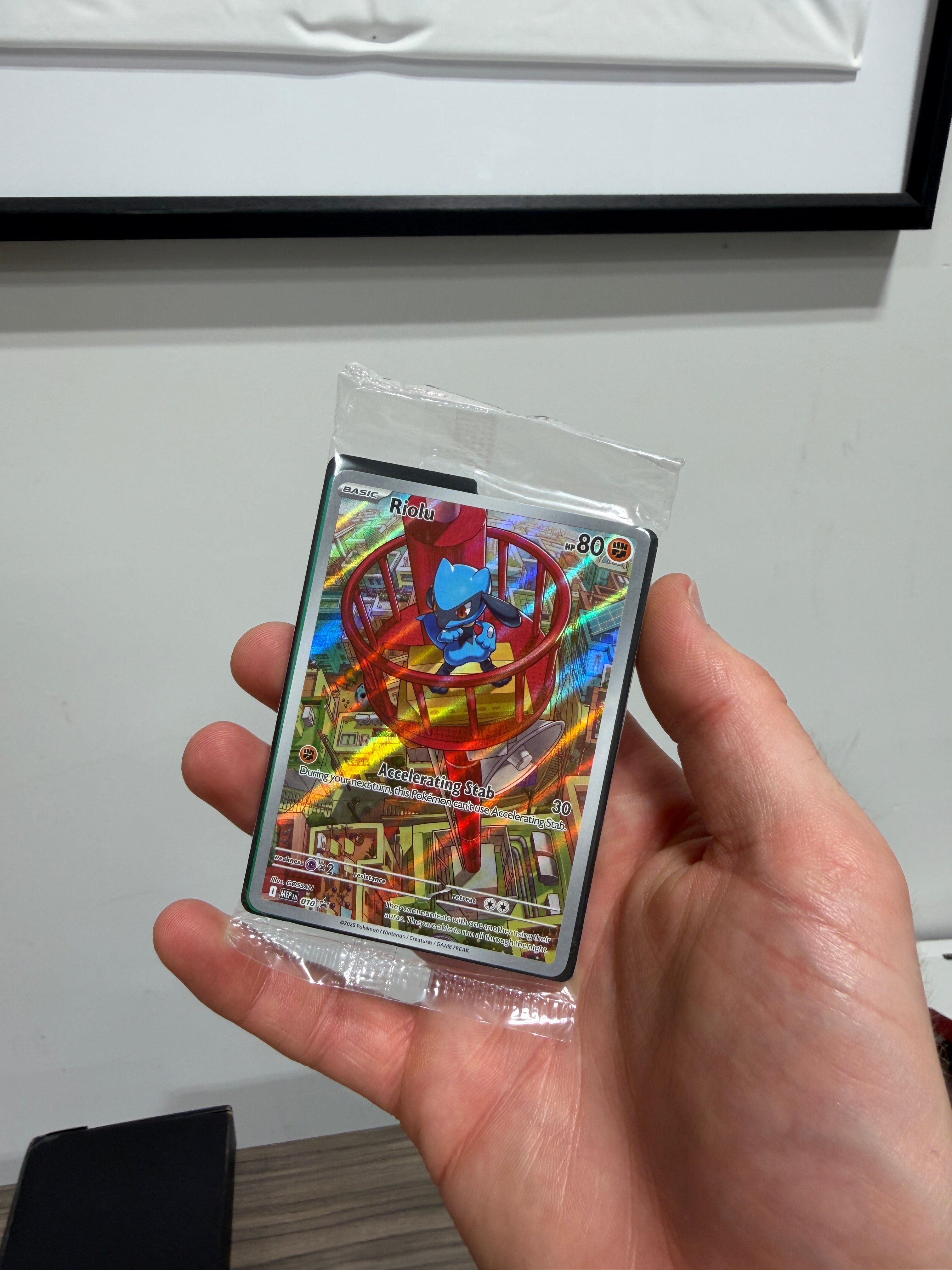 SEALED Riolu 010 Mega Evolution ETB Promo - Pokemon TCG