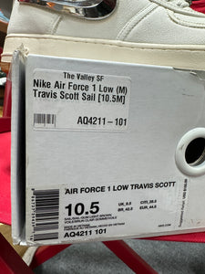 Nike Air Force 1 Low Travis Scott Sail Sz 10.5