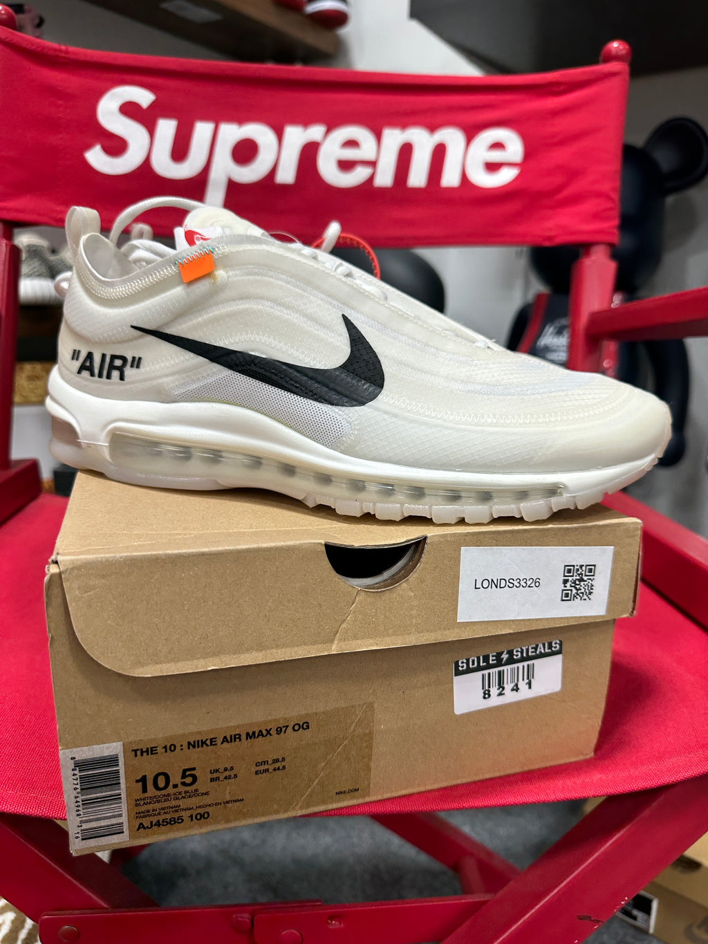 Nike Air Max 97 Off-White Sz 10.5