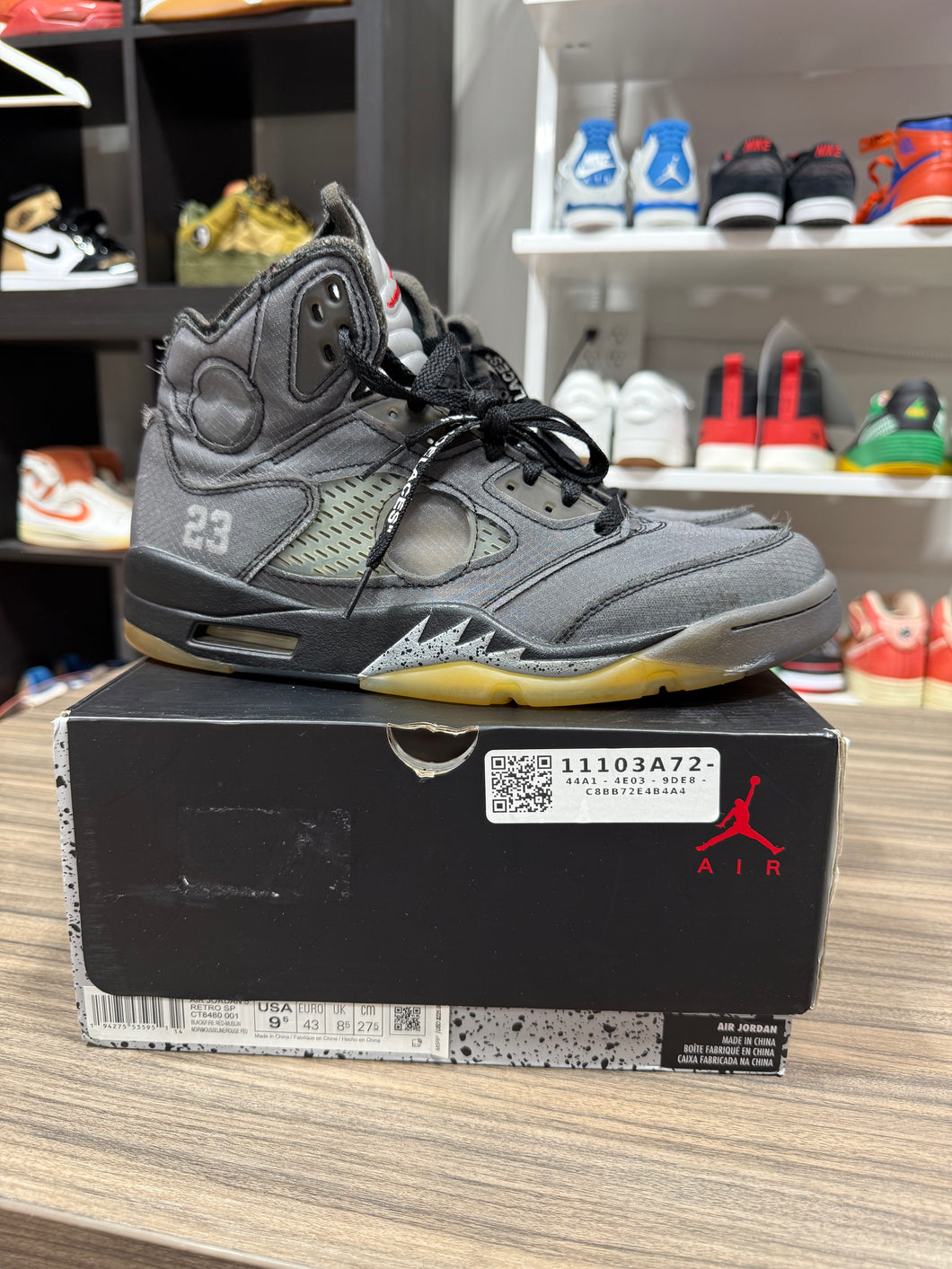 Off White x Jordan 5 Muslin Sz 9.5
