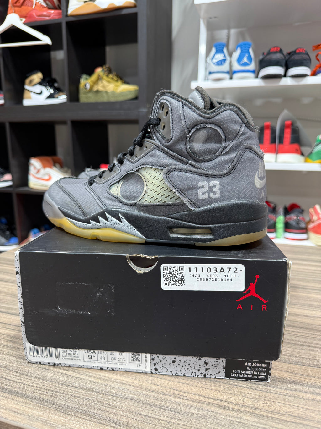 Off White x Jordan 5 Muslin Sz 9.5