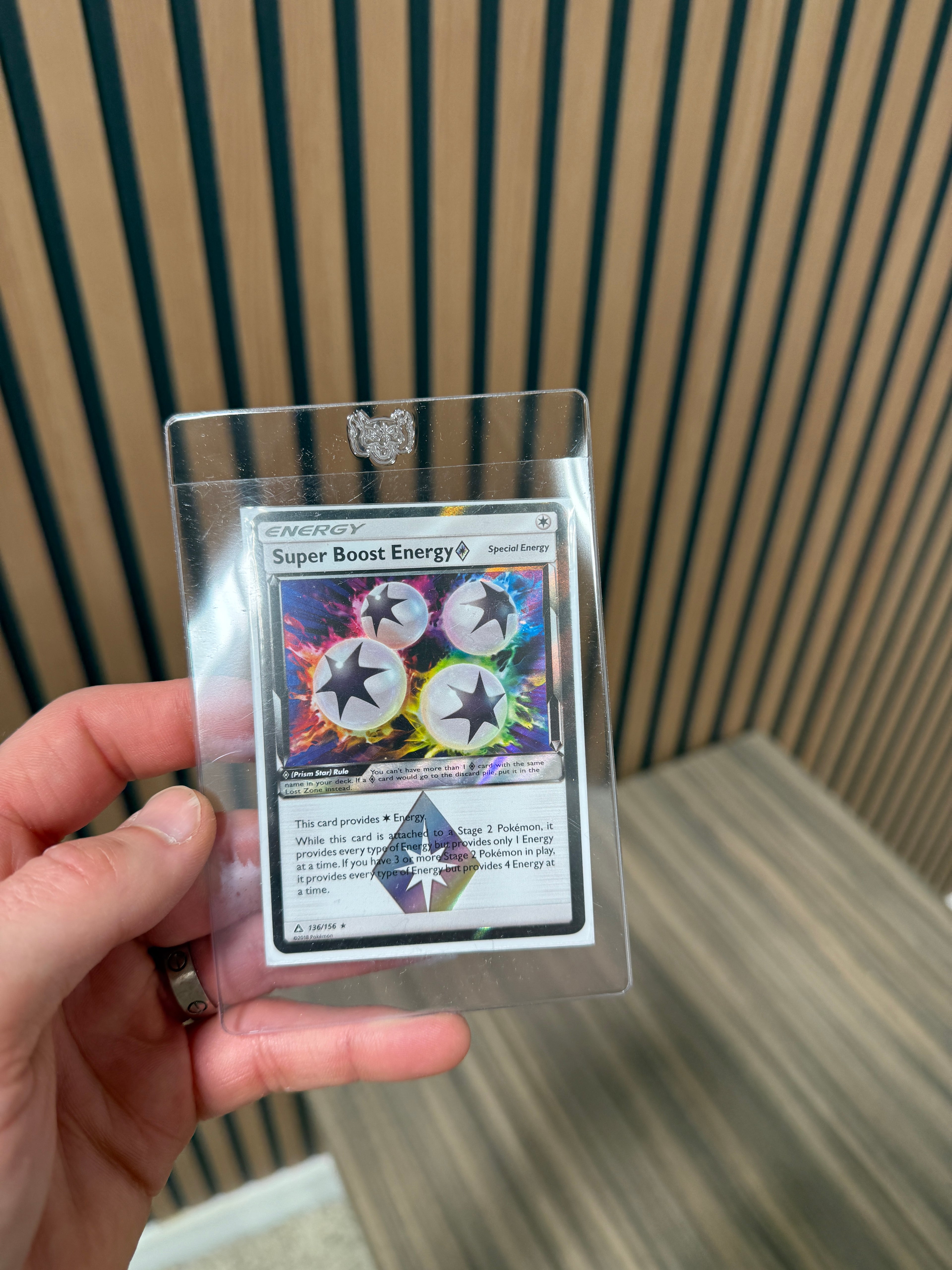 Pokémon TCG Super Boost Energy Prism Ultra Prism 136/156 Reverse Holo Holo Rare