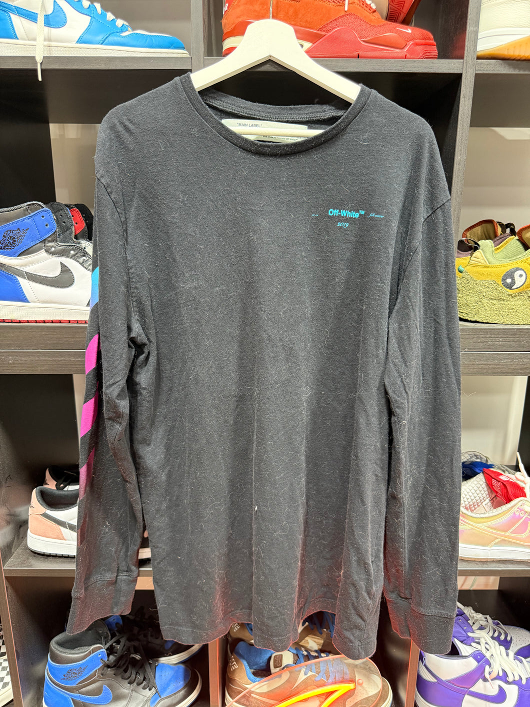 Off White Long Sleeve Shirt Sz XXL