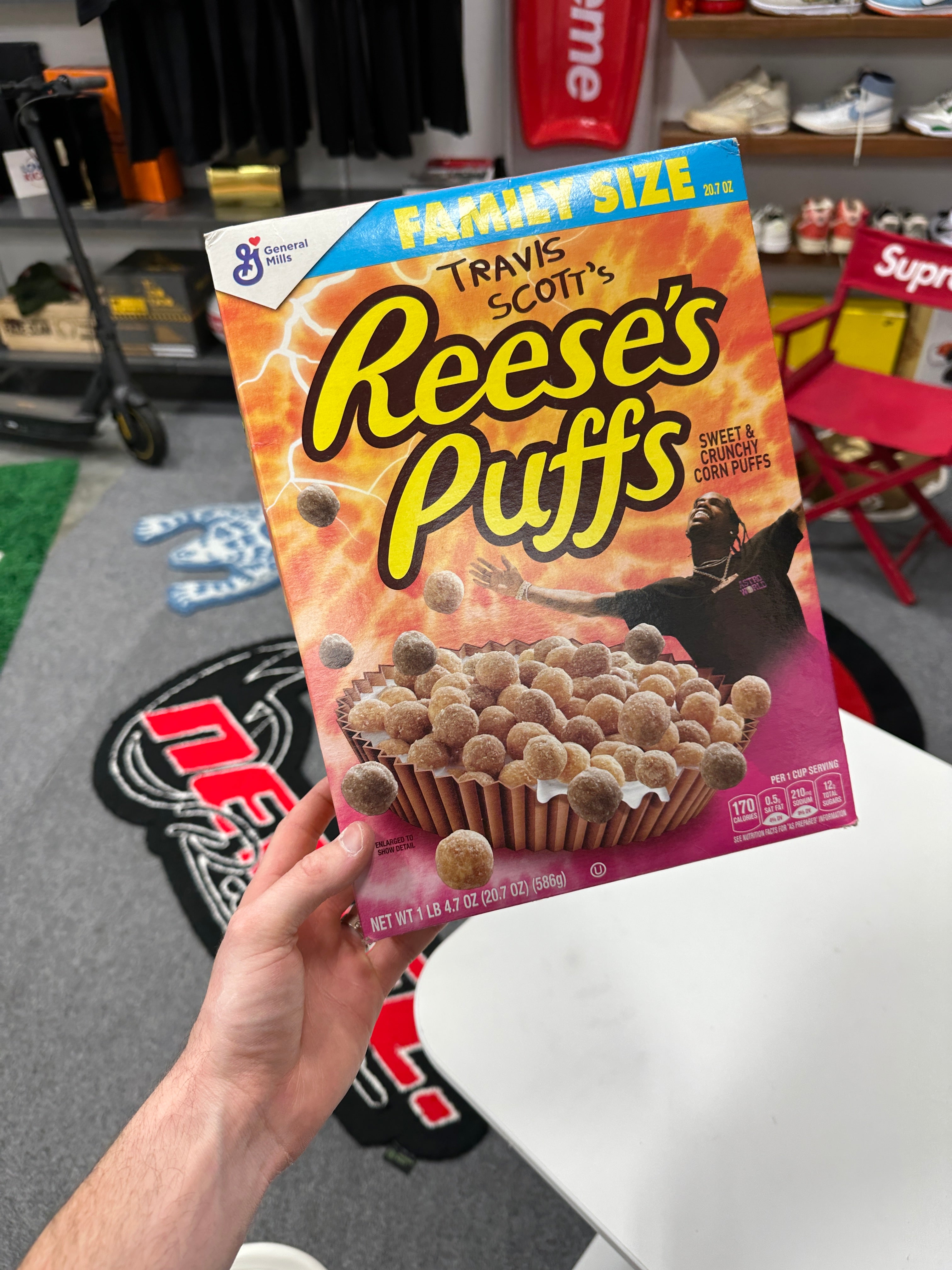 Travis Scott Reeces Puffs Family Size (Empty)