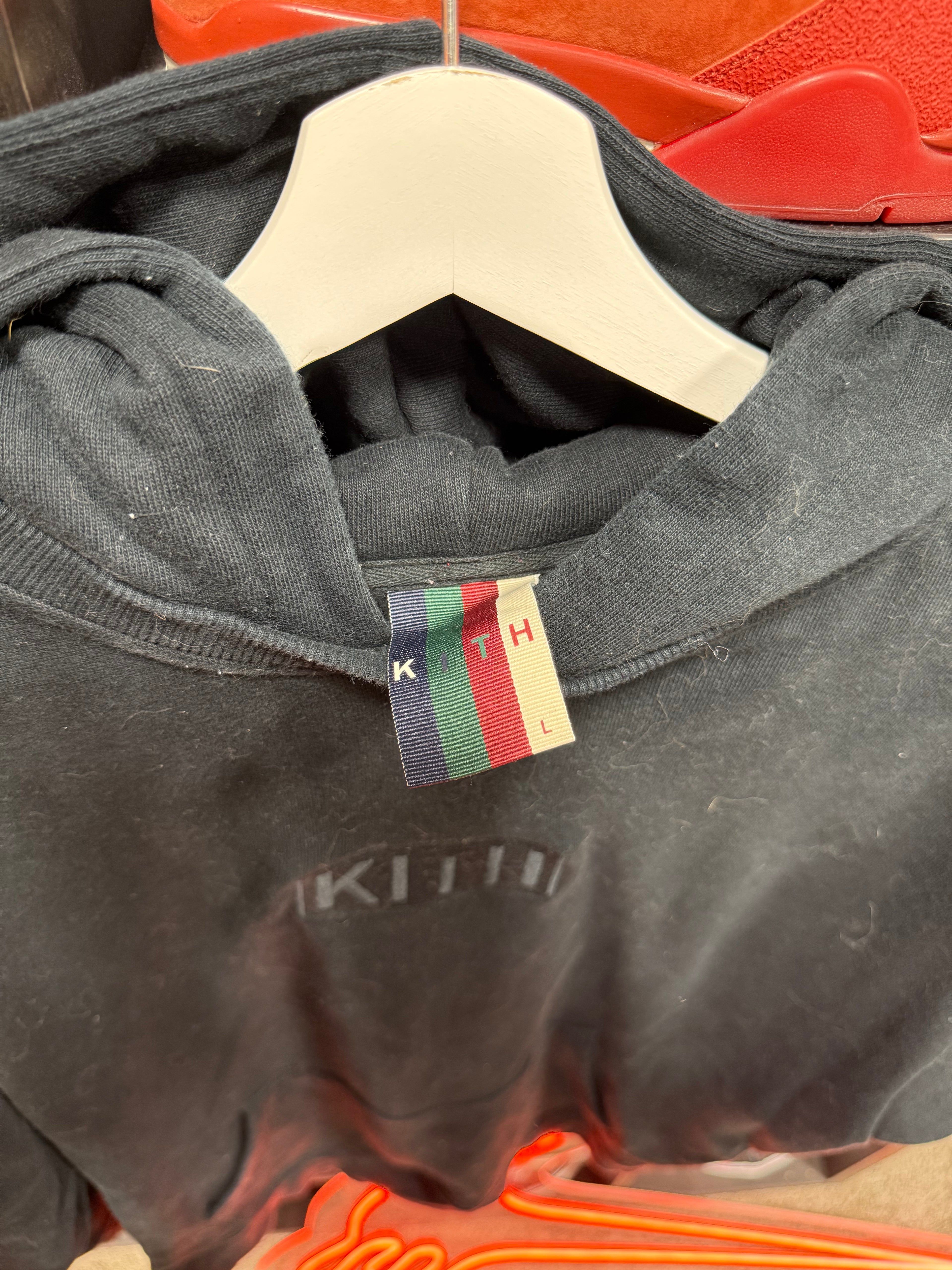 Kith Hoodie Black Sz L