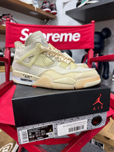Load image into Gallery viewer, Jordan 4 Retro Off-White Sail Mens Sz 10.5
