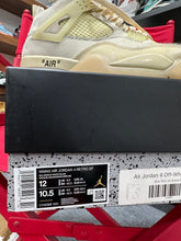 Load image into Gallery viewer, Jordan 4 Retro Off-White Sail Mens Sz 10.5
