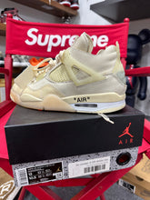 Load image into Gallery viewer, Jordan 4 Retro Off-White Sail Mens Sz 10.5
