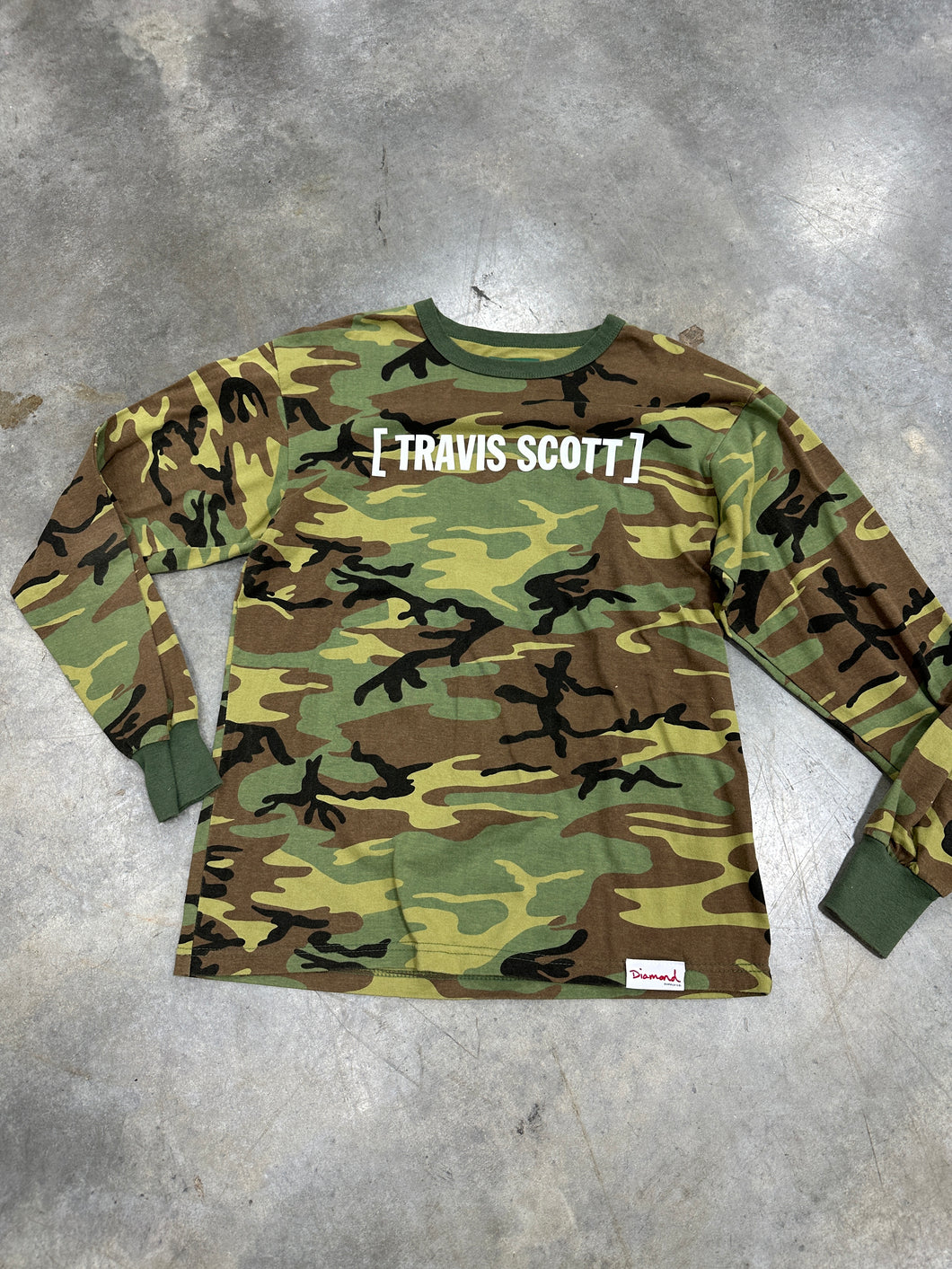 Travis Scott Diamond Supply Long Sleeve Sz L