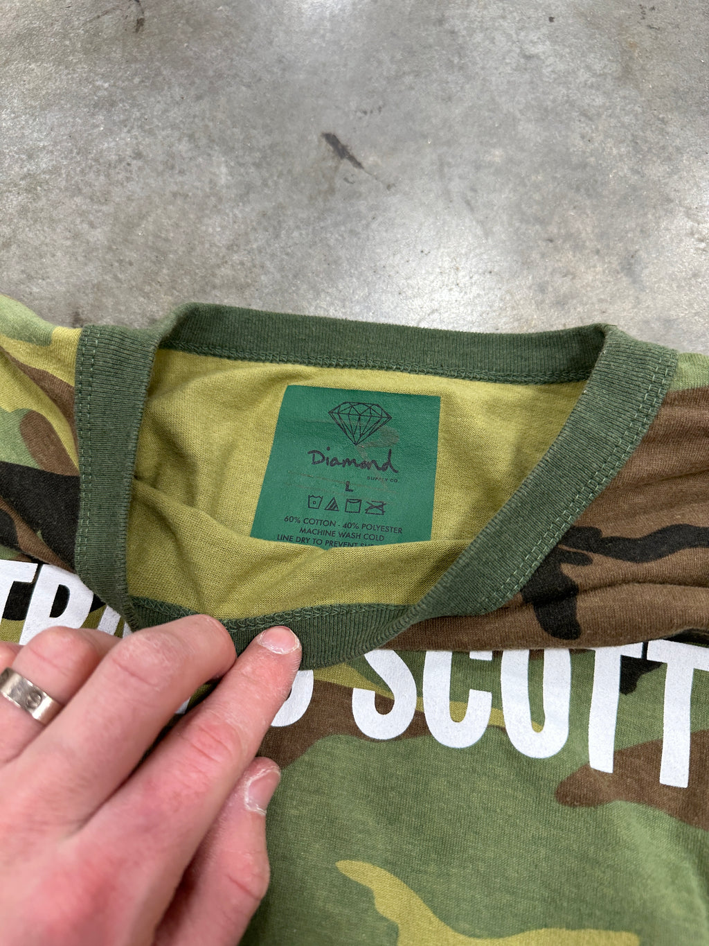 Travis Scott Diamond Supply Long Sleeve Sz L