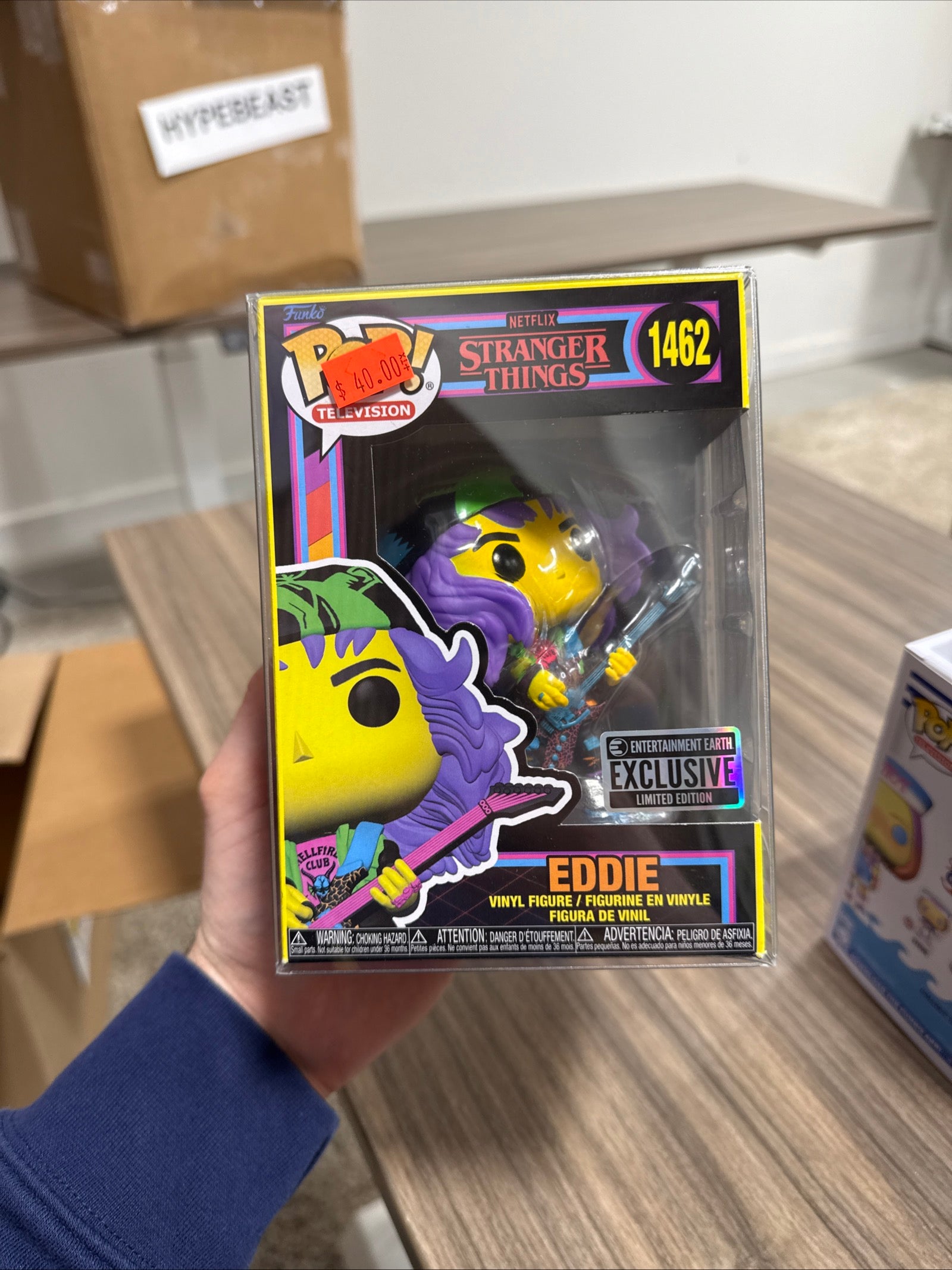 Funko Pop Stranger Things Eddie #1462 Blacklight