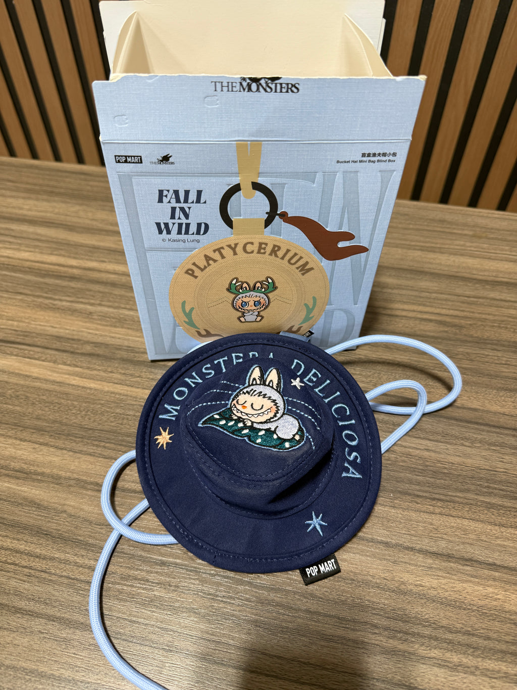 THE MONSTERS Labubu Fall in Wild Bucket Hat Mini Bag - Monstera Deliciosa
