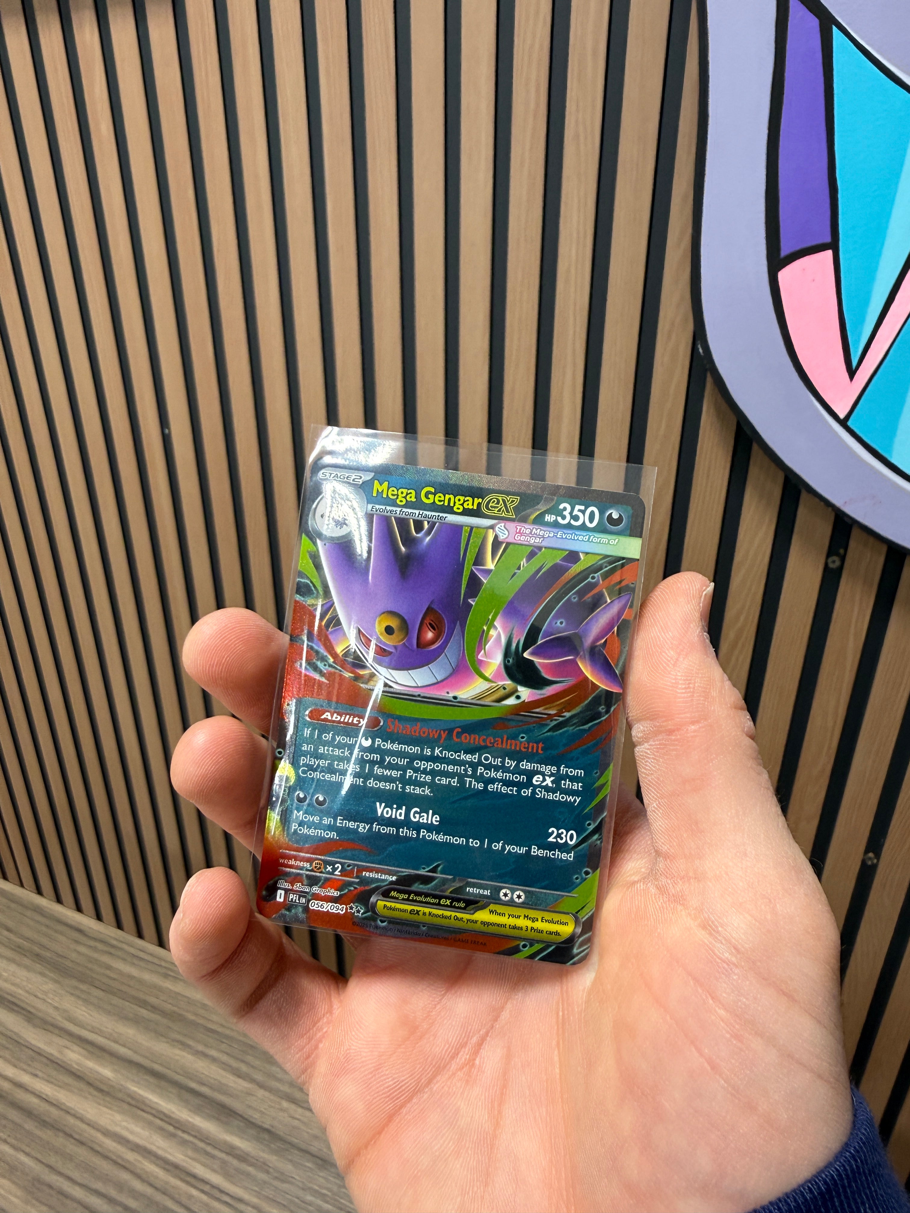 Mega Gengar EX 056/094 Double Rare Pokemon Phantasmal Flames