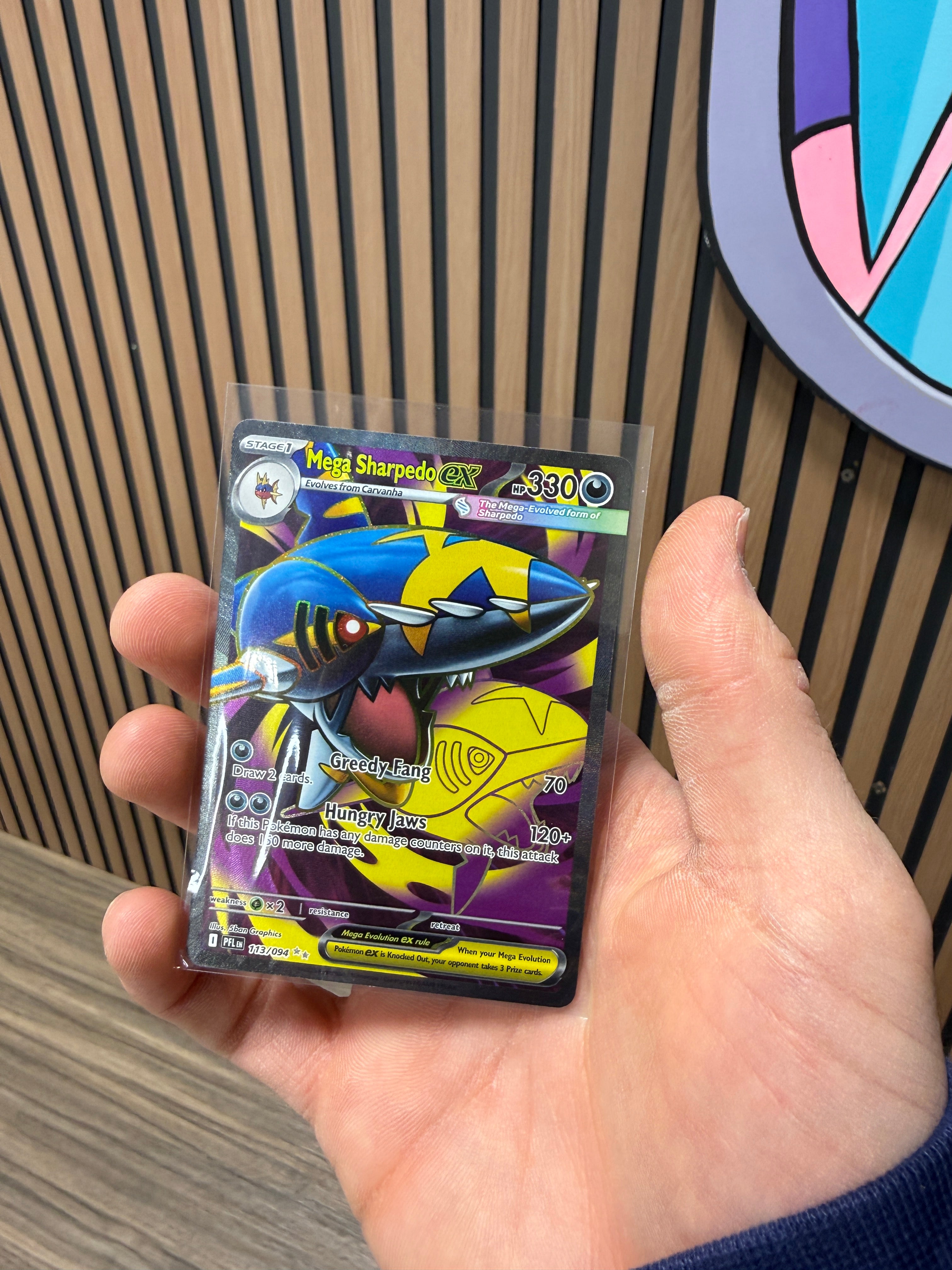 Pokemon TCG: Mega Sharpedo Ex 113/094 Phantasmal Flames Ultra Rare, NM