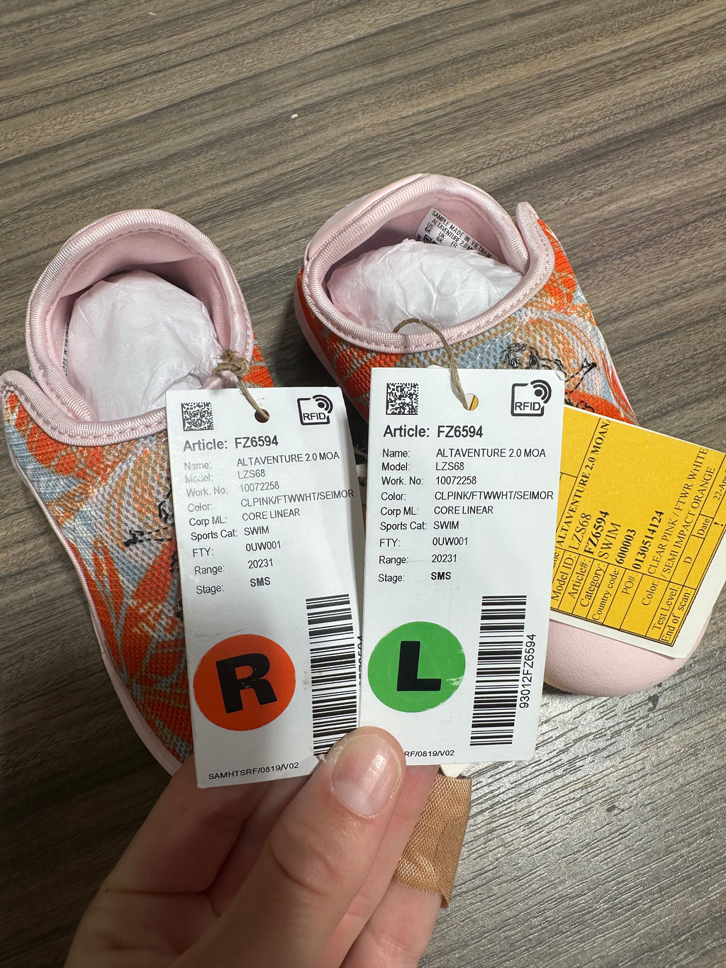Adidas x Disney AltaVenture 2.0 Moana Kids' Swim Sandals Sz 3.5