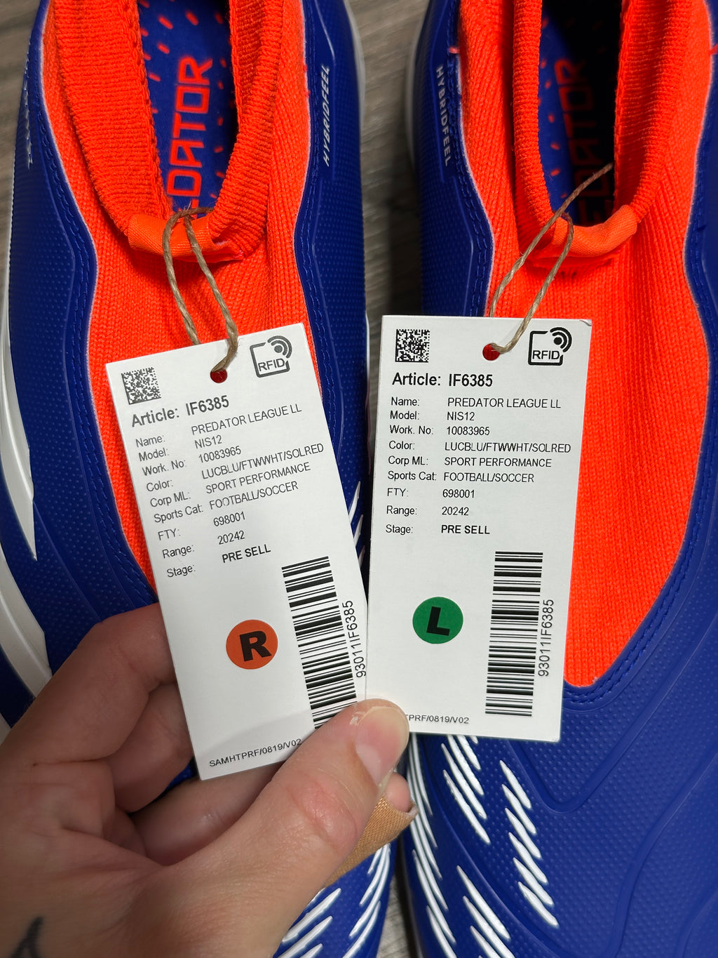 adidas Predator League Laceless TF (Turf) Sz 9