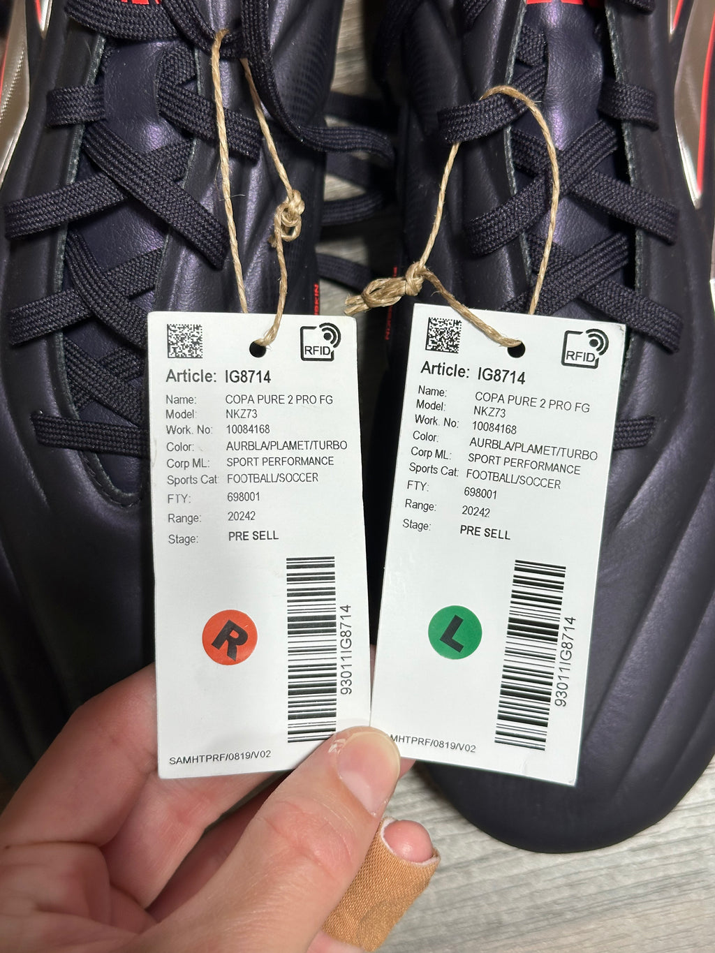 adidas Copa Pure 2 Pro Firm Ground  Sz 9