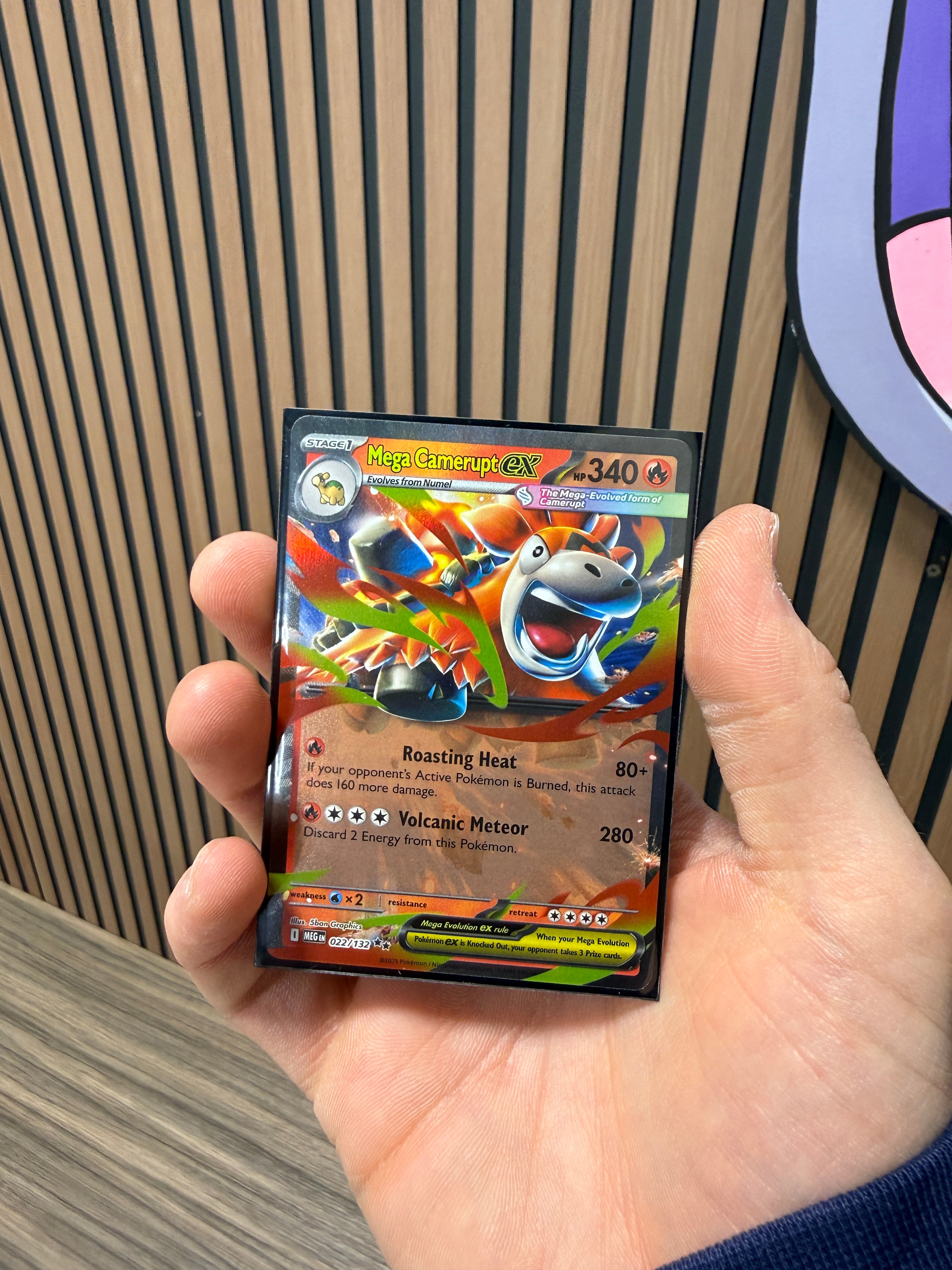 MEGA CAMERUPT EX 022/132 MEGA EVOLUTIONS POKEMON