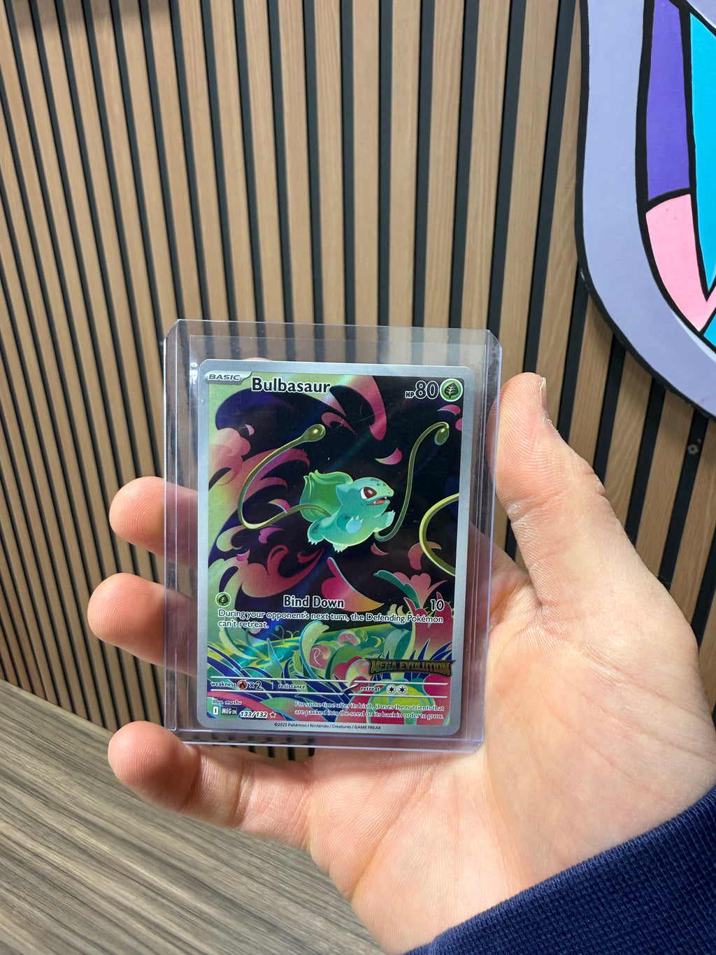 Pokémon TCG Bulbasaur 133/132 Mega Evolution Illustration Rare MINT/Near Mint