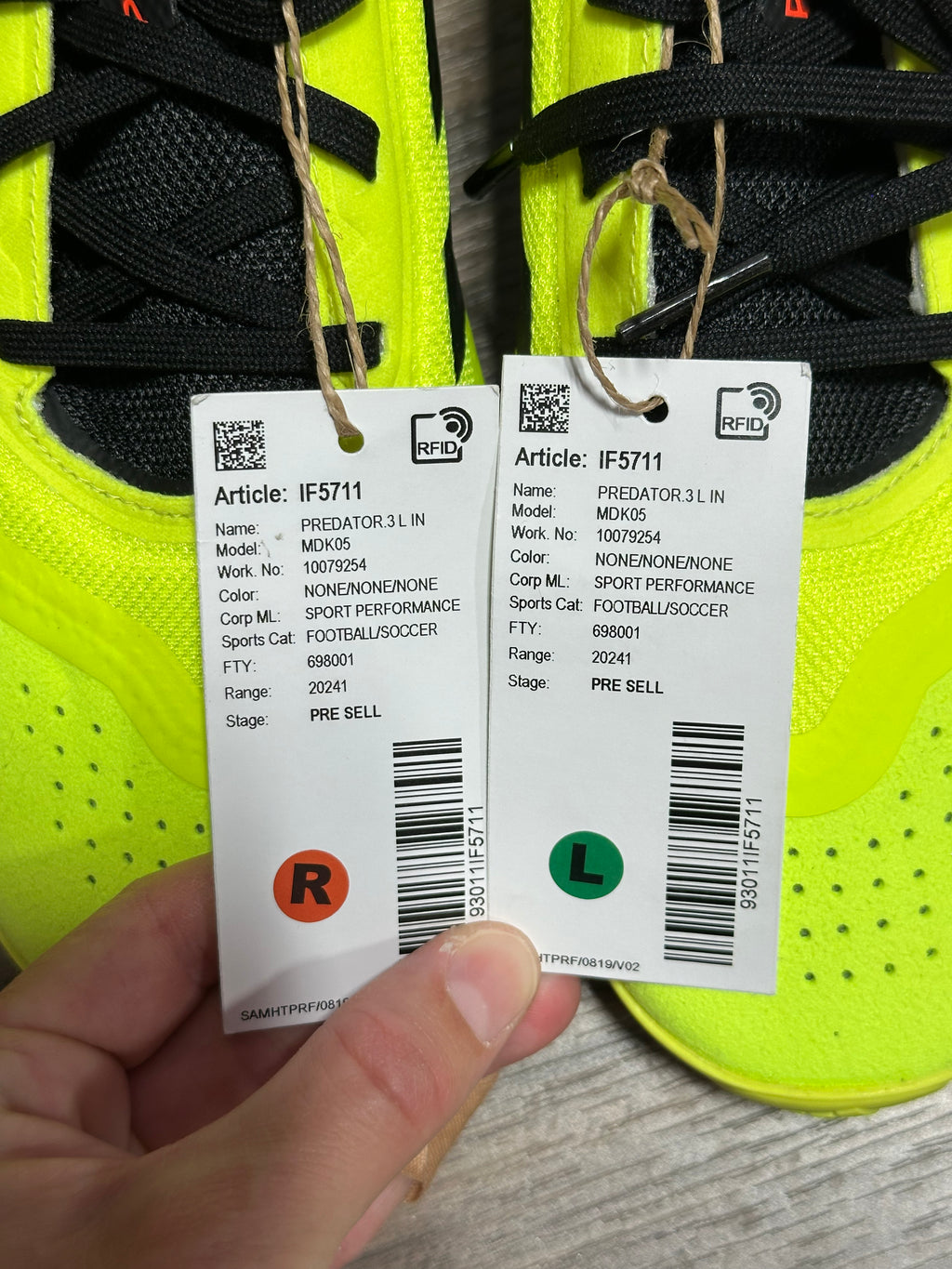 adidas Predator League IN Sz 9