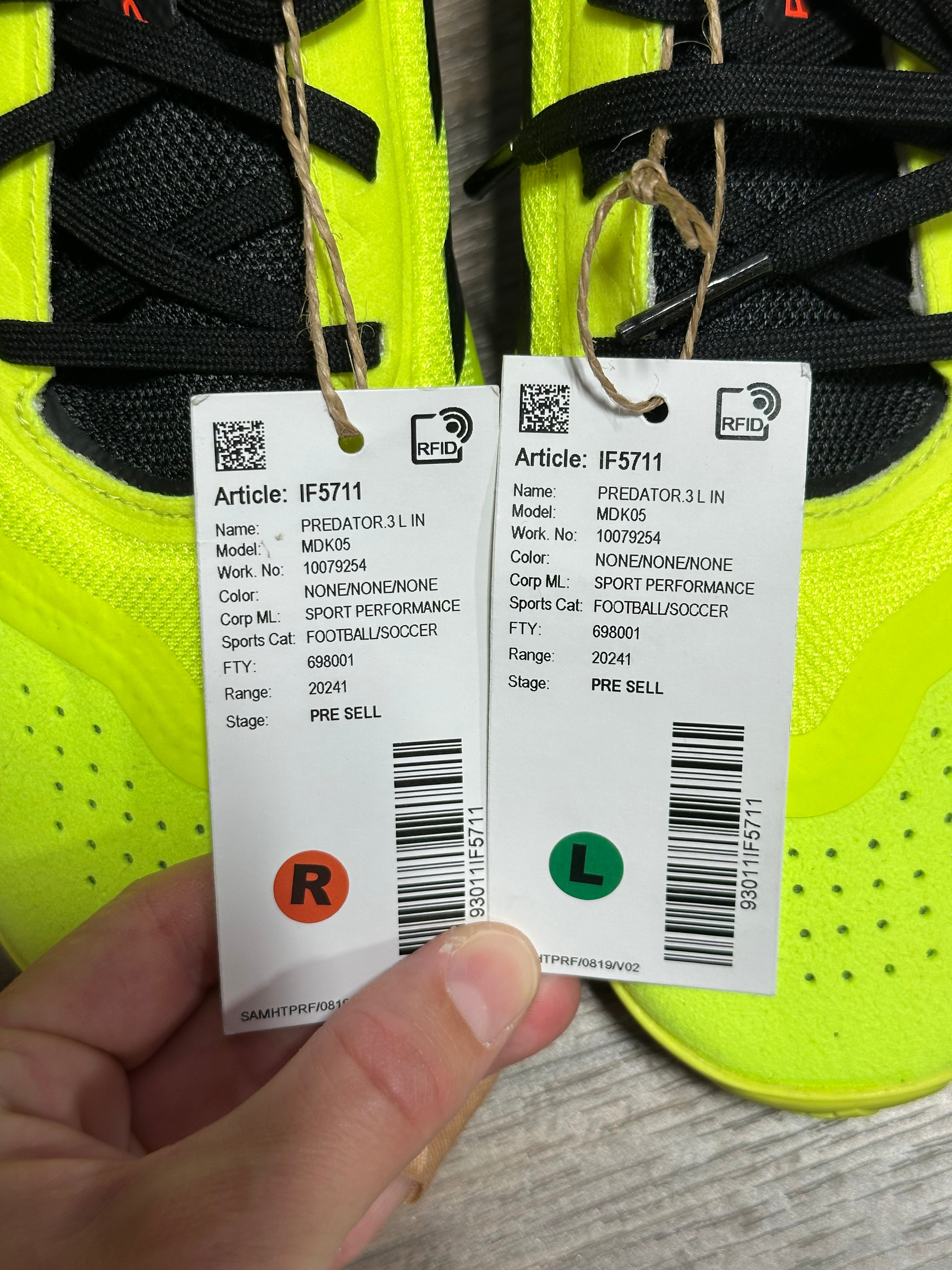 adidas Predator League IN Sz 9