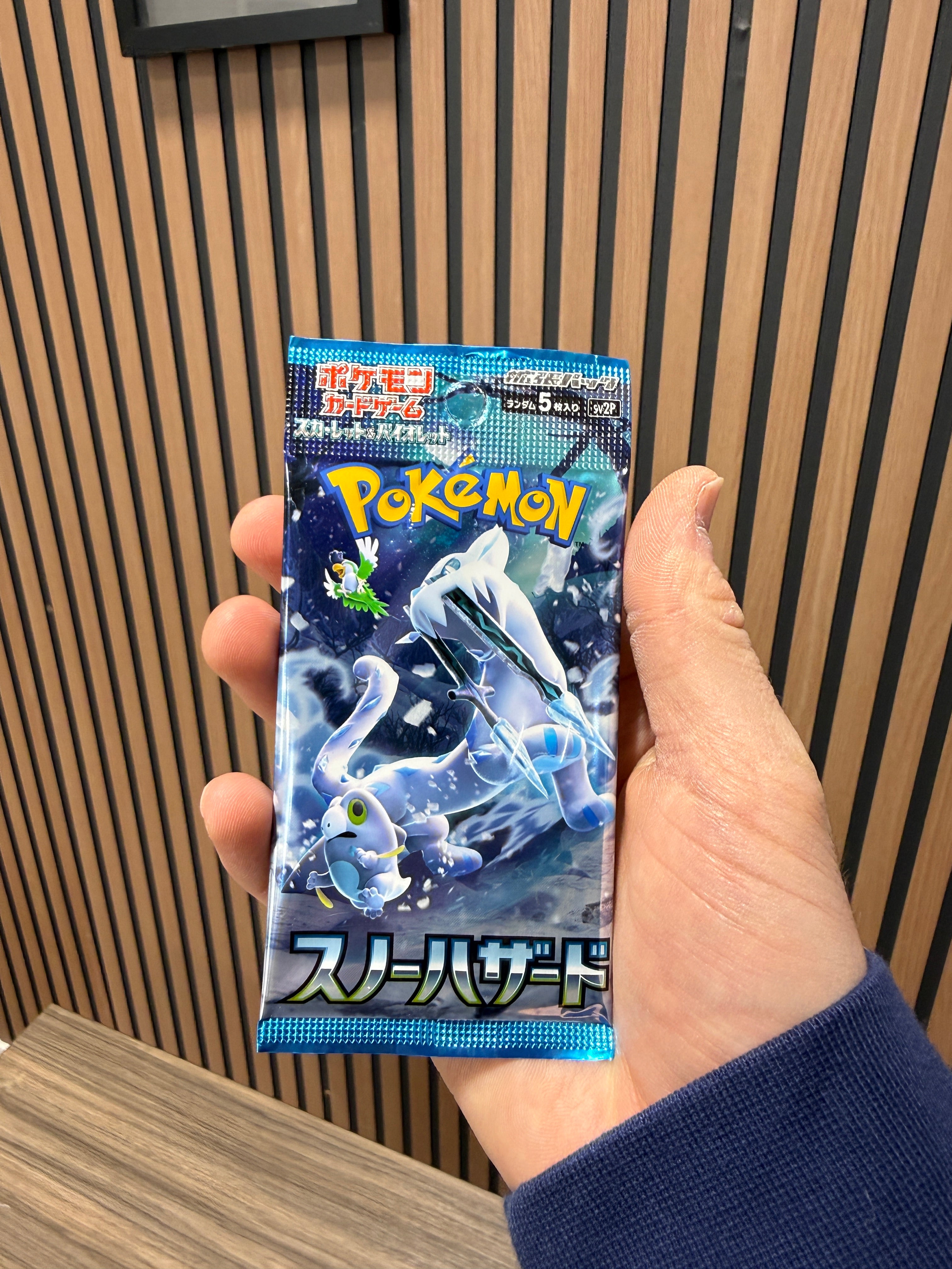 1 Pack Snow Hazard Booster SV2p Japanese Pokemon Card Scarlet & Violet SEALED