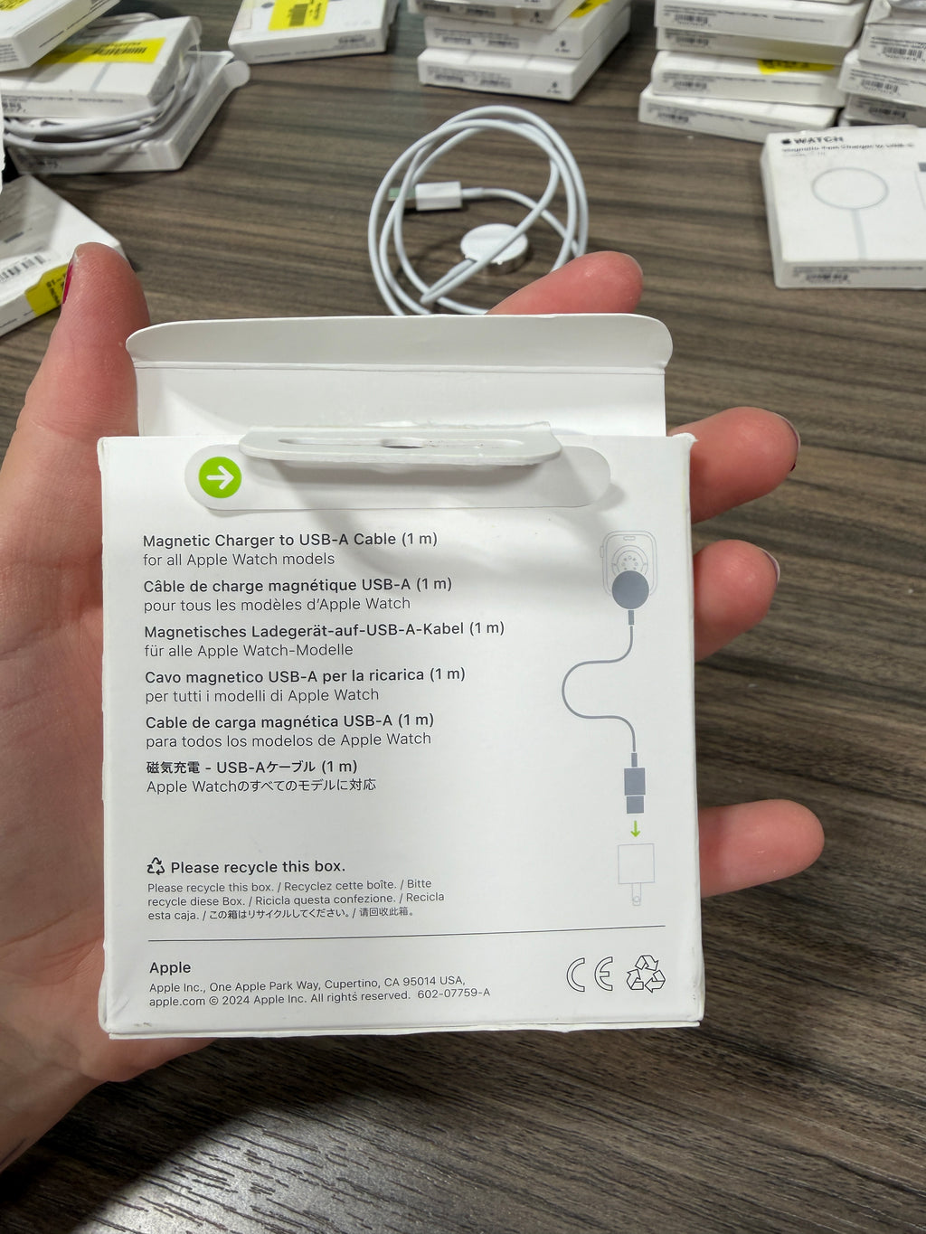 Apple Watch Magnetic Charger to USB-A Cable (1m)