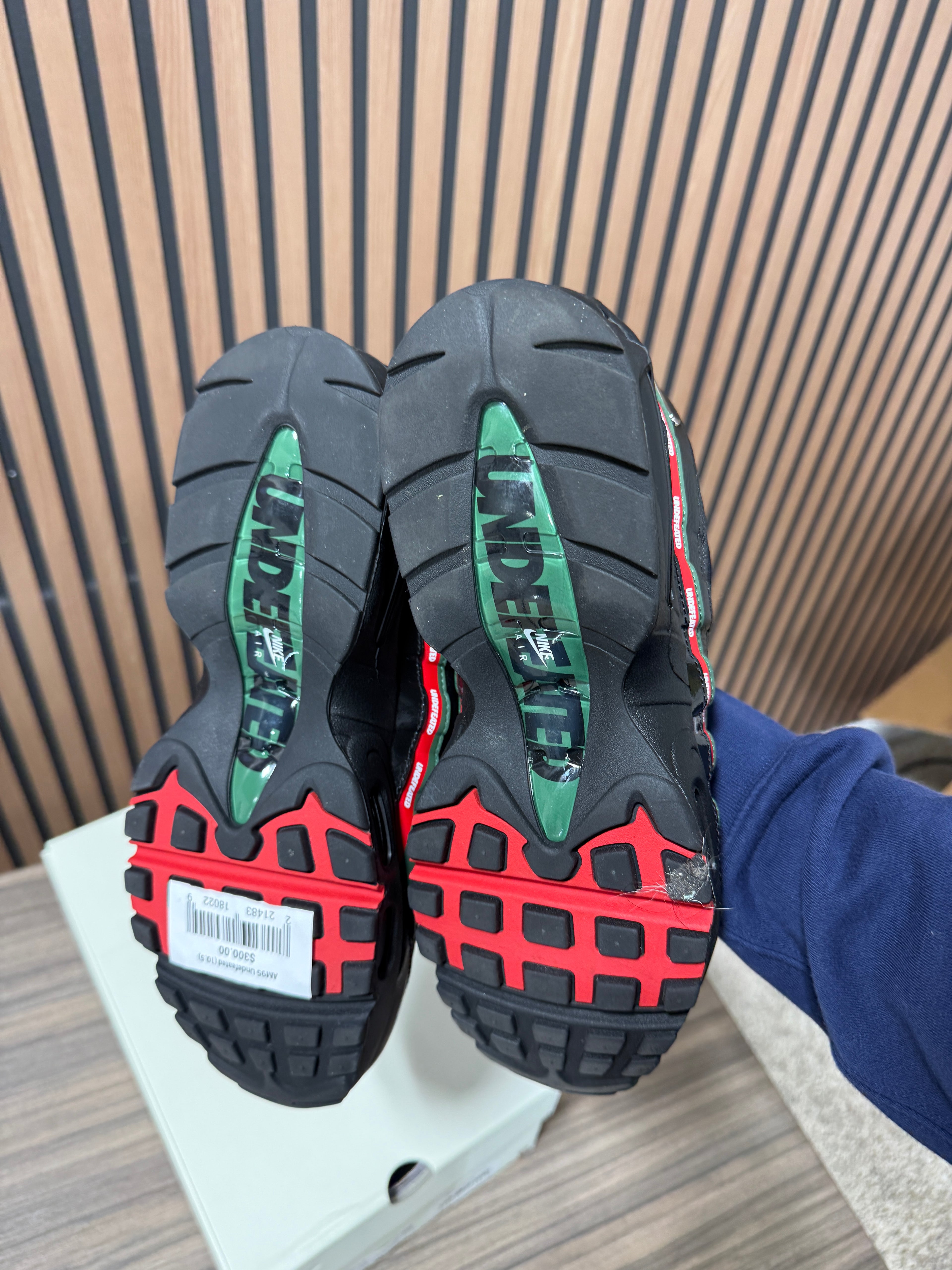 Nike Air Max 95 SP Undefeated Black Sz 10.5 See Desc