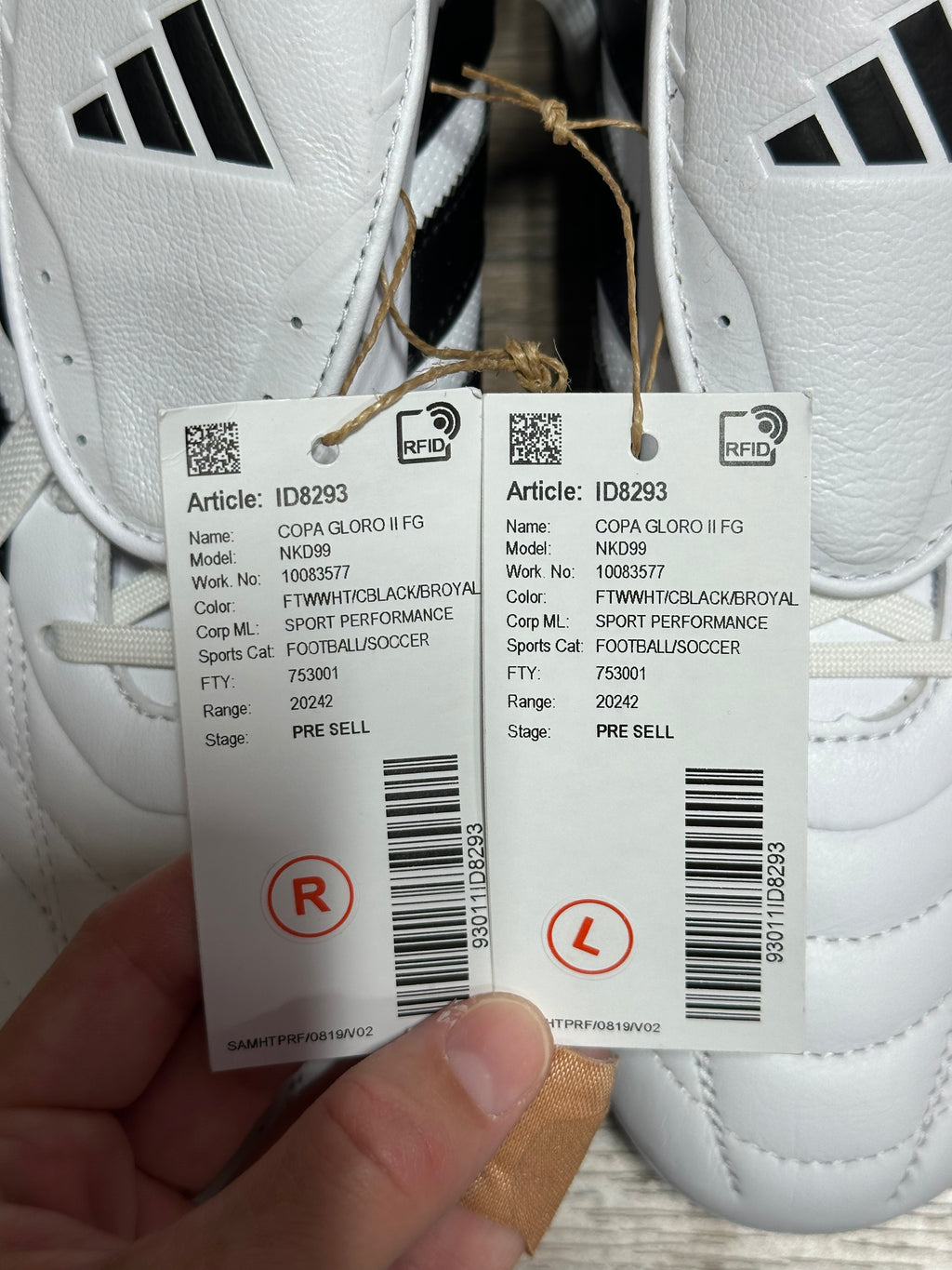 adidas Copa Gloro II FG Sz 9