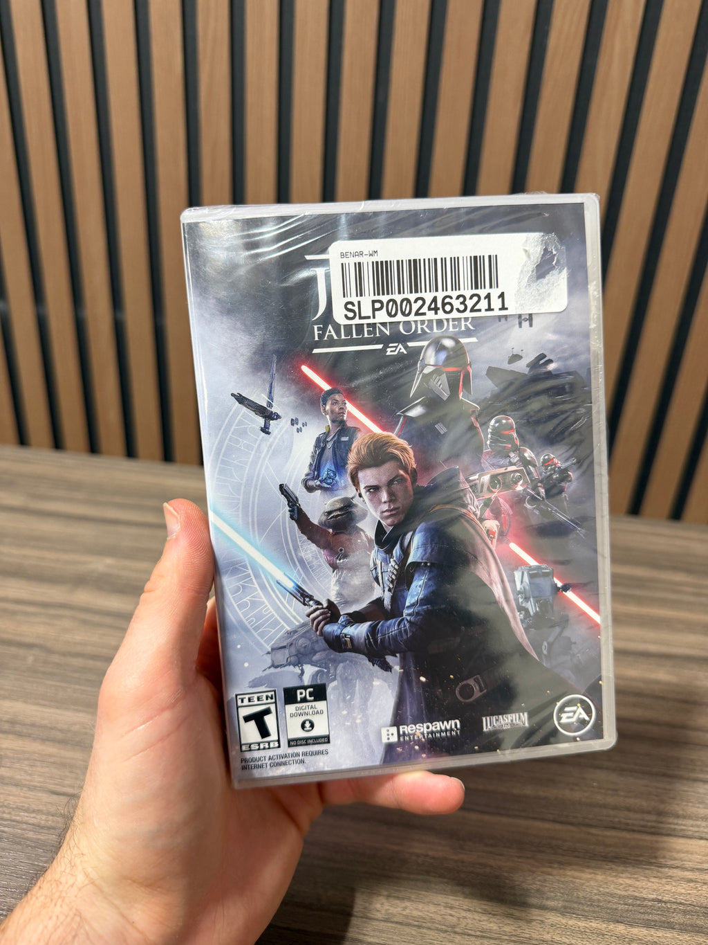 Physical PC game box for Star Wars Jedi: Fallen Order