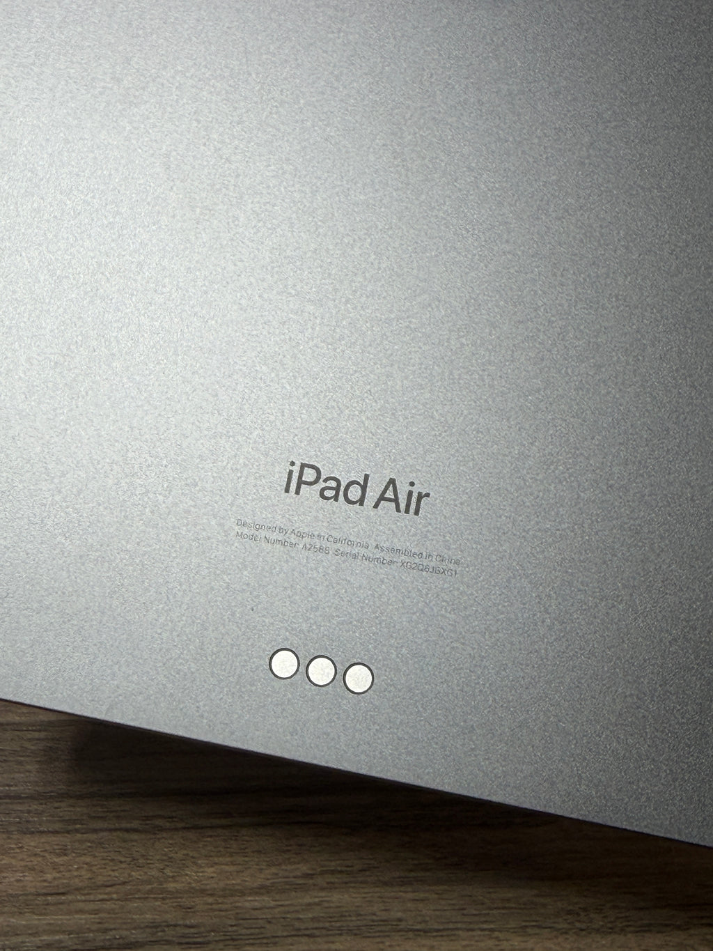 Apple iPad Air in a space gray finish 5th generation